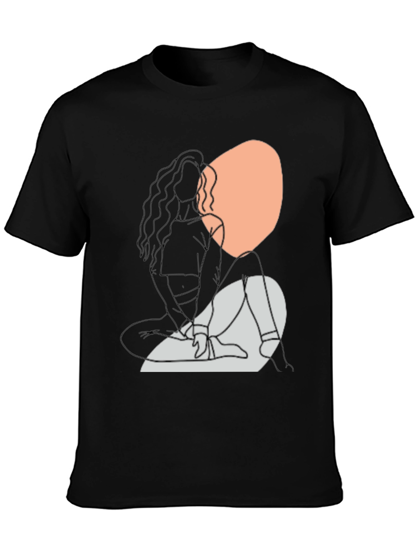 Abstract Line Art Graphic Tee