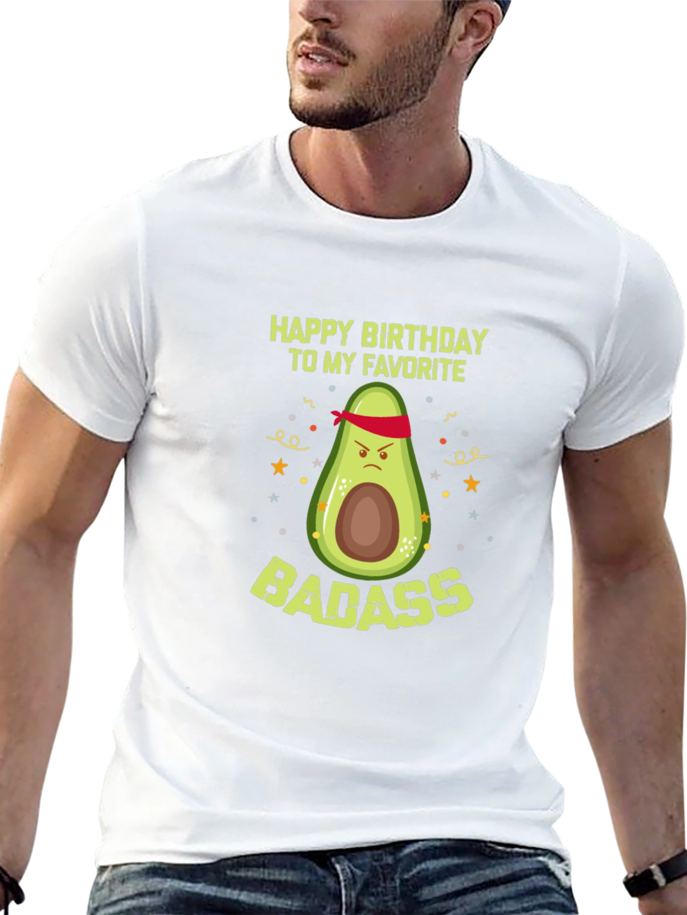 Badass Avocado Birthday T-Shirt