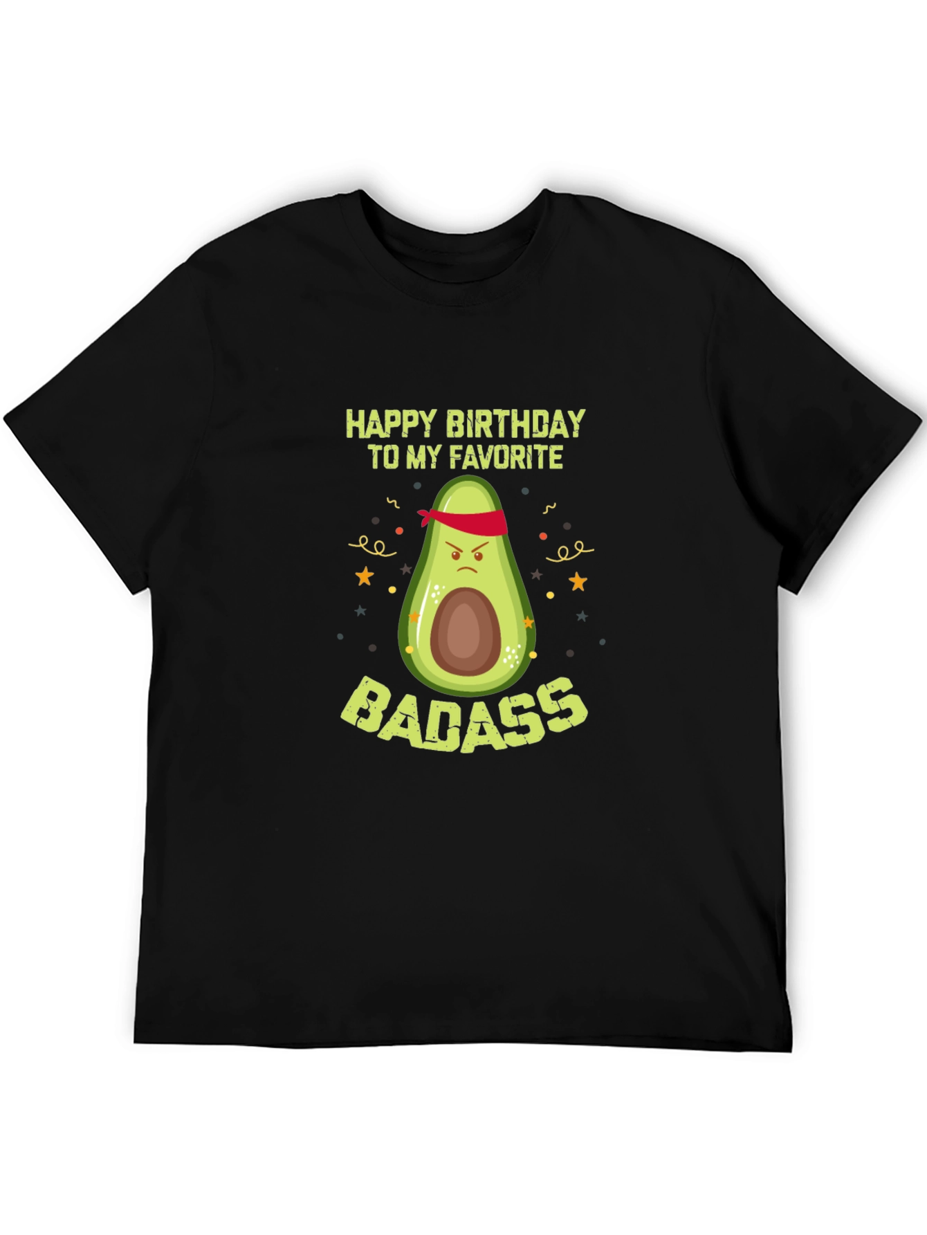 Badass Avocado Birthday T-Shirt