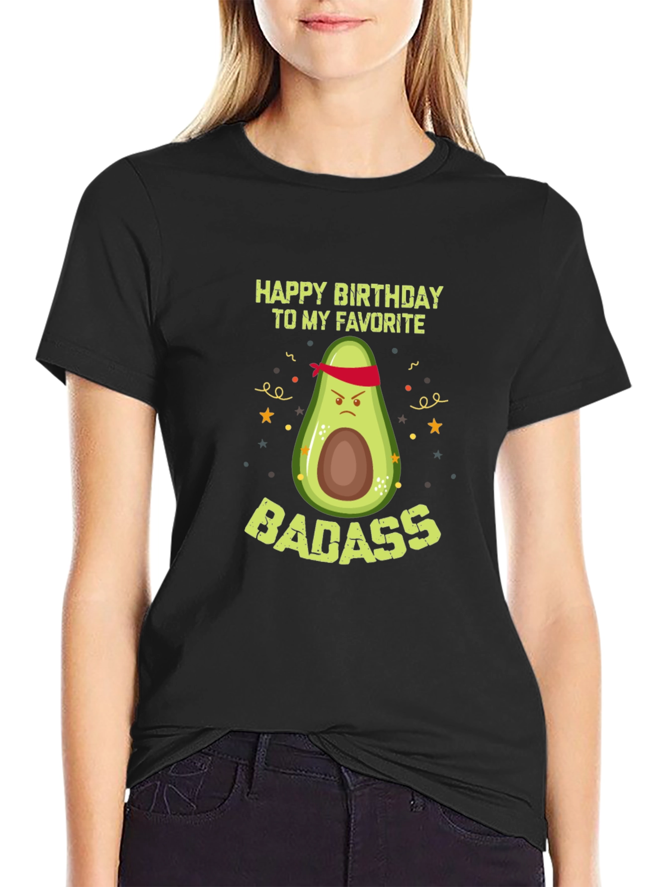 Badass Avocado Birthday T-Shirt