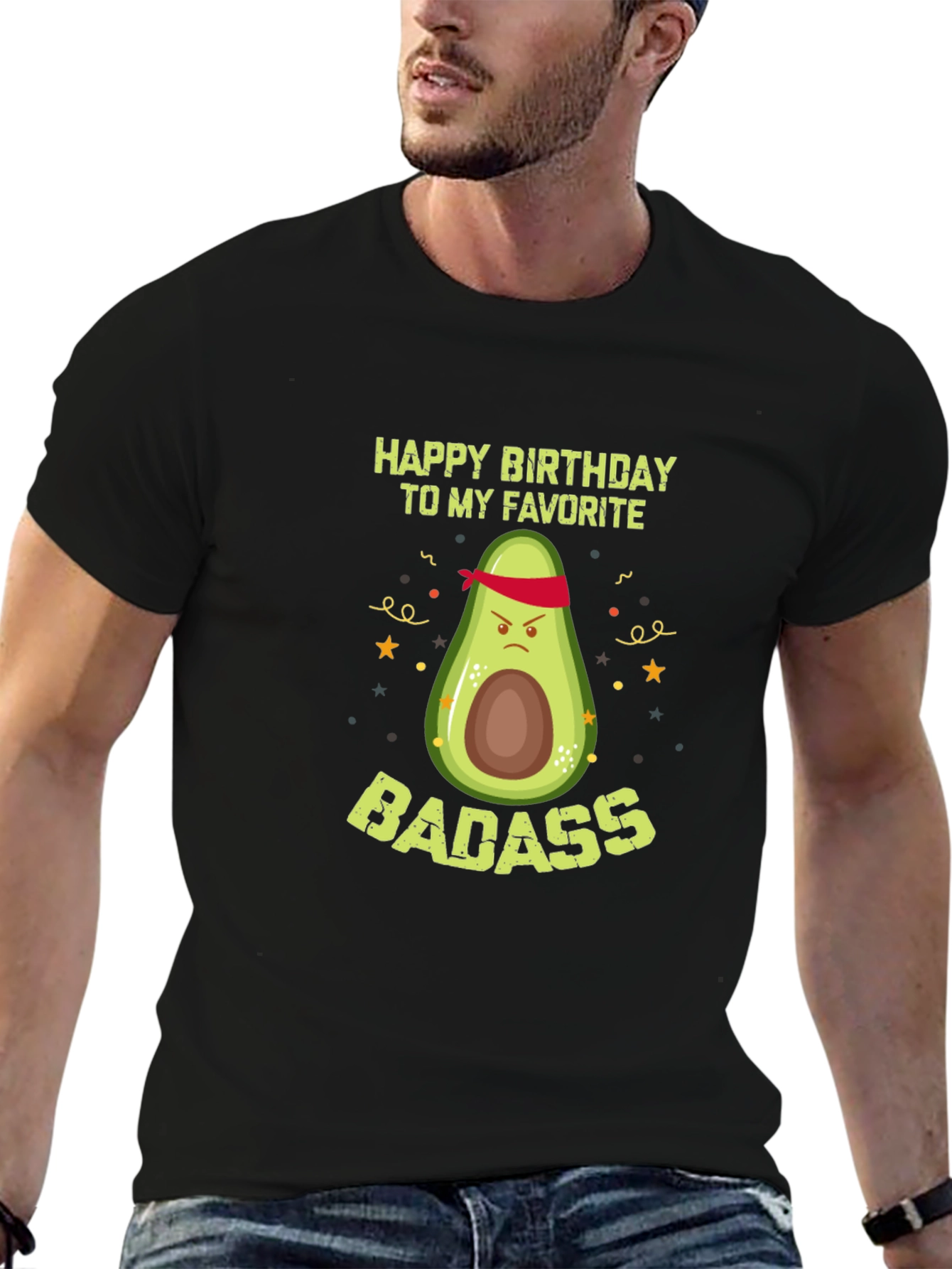 Badass Avocado Birthday T-Shirt