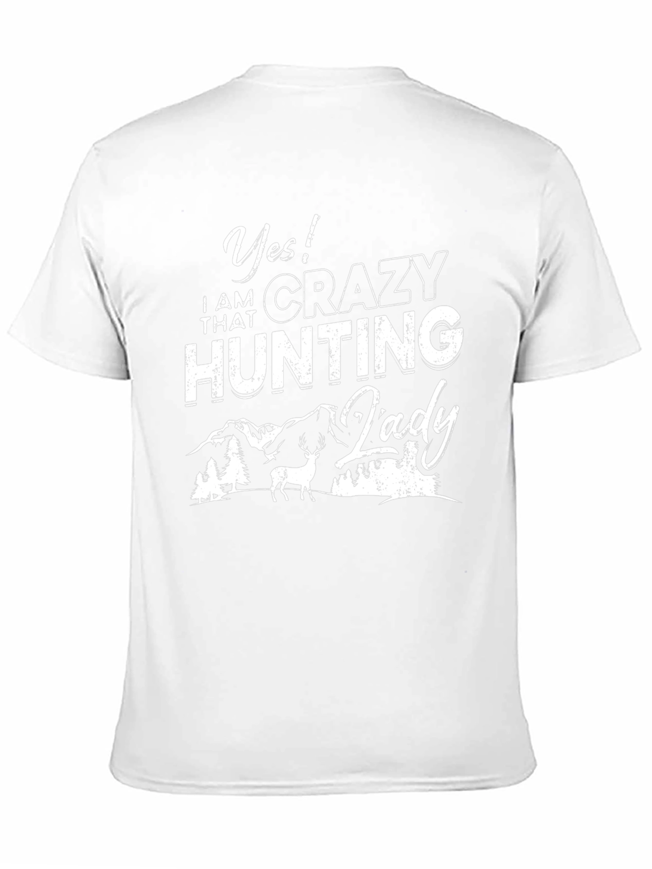 Crazy Hunting Lady Graphic Tee