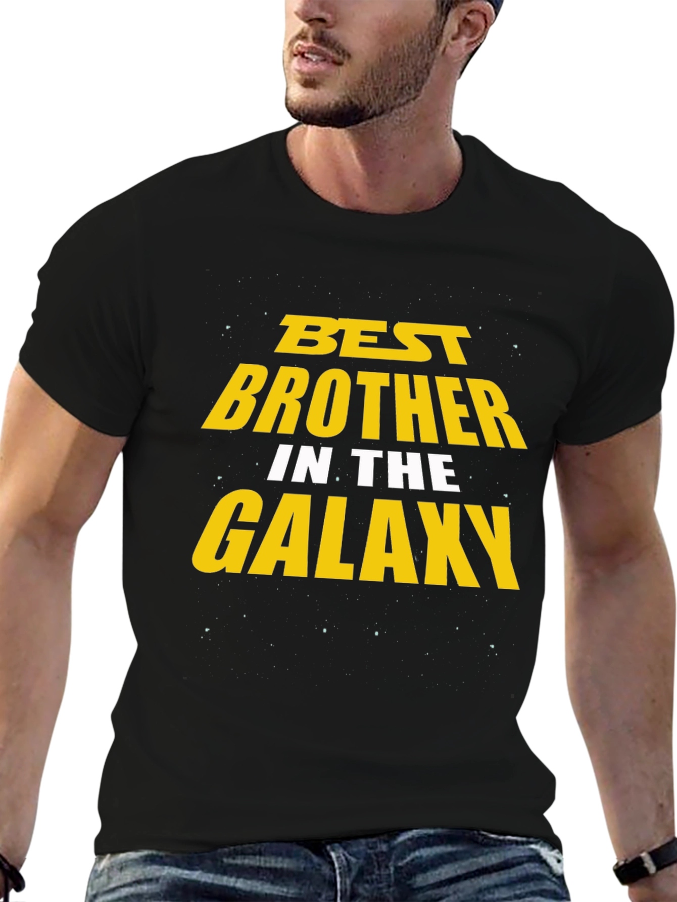 Best Brother in the Galaxy Black T-Shirt
