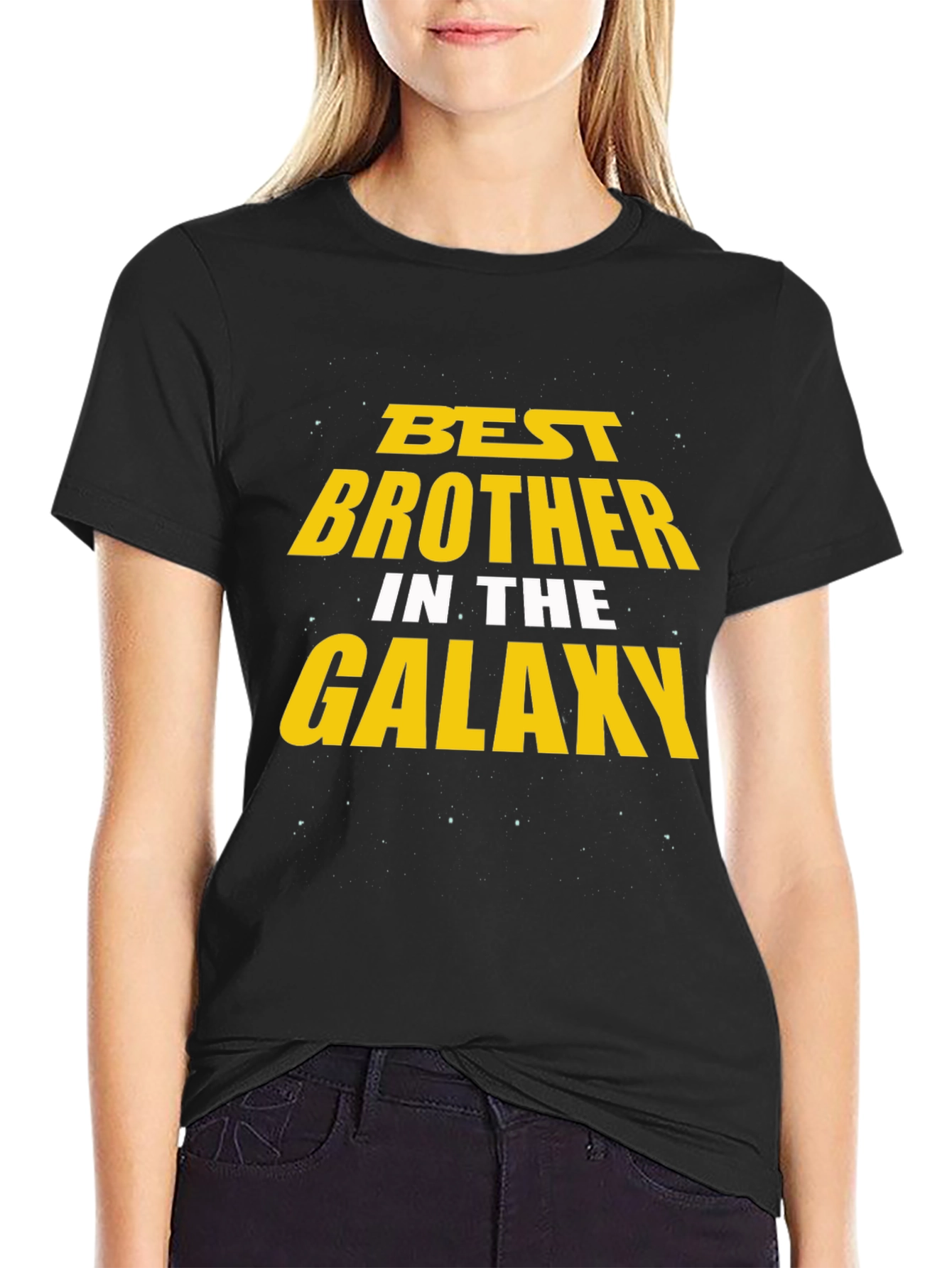 Best Brother in the Galaxy Black T-Shirt