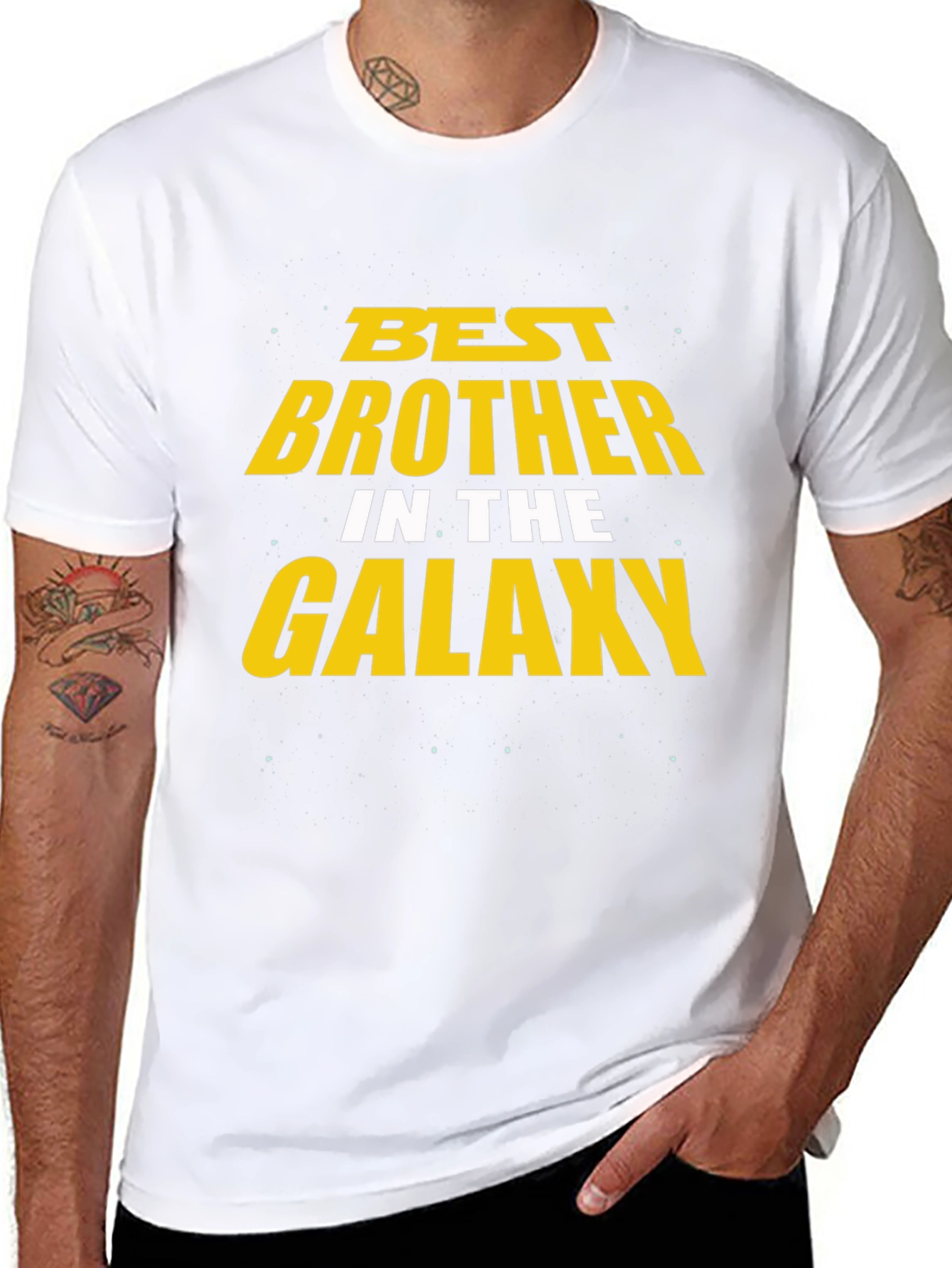 Best Brother in the Galaxy Black T-Shirt