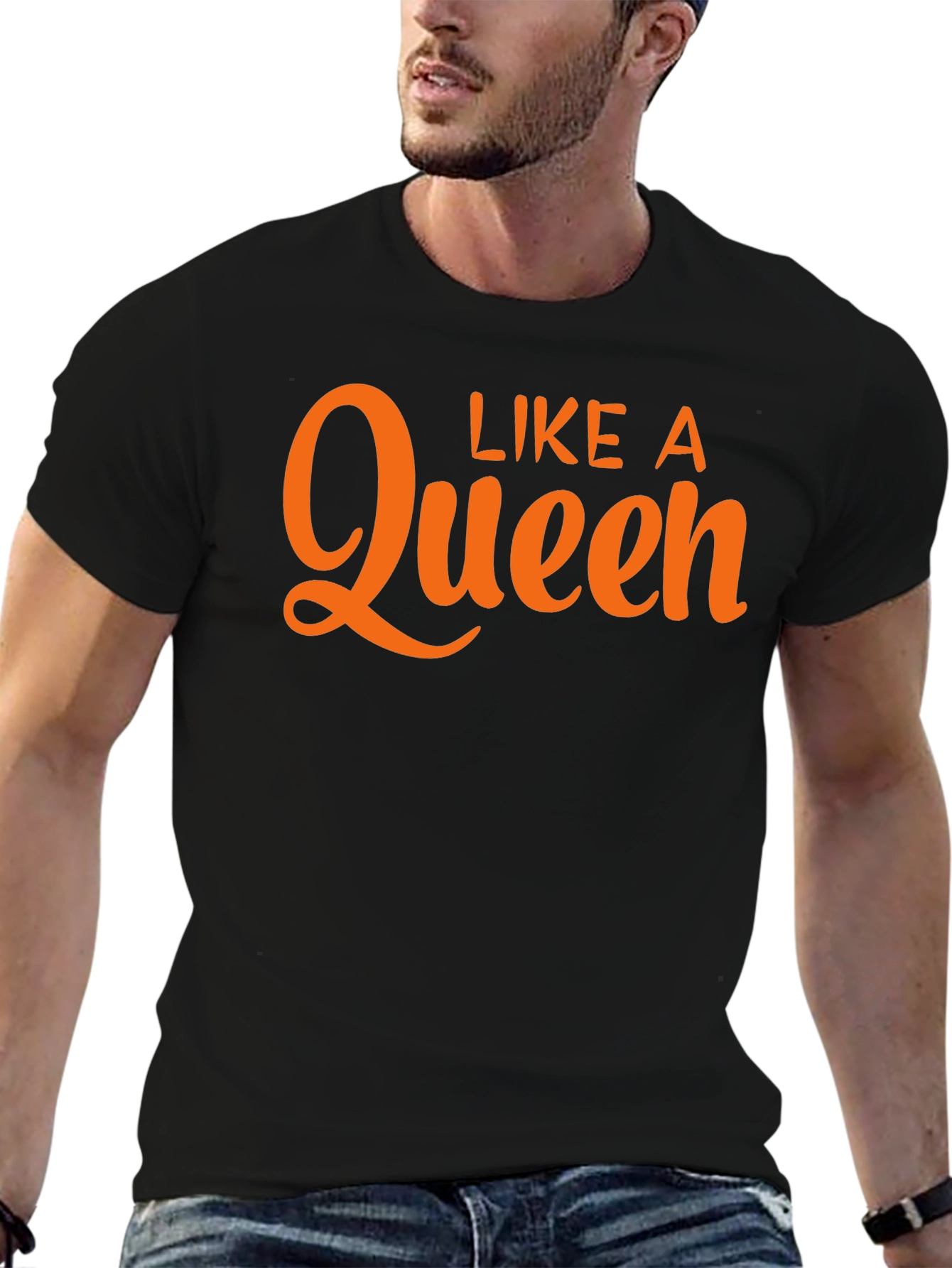 Like A Queen Black Graphic Tee