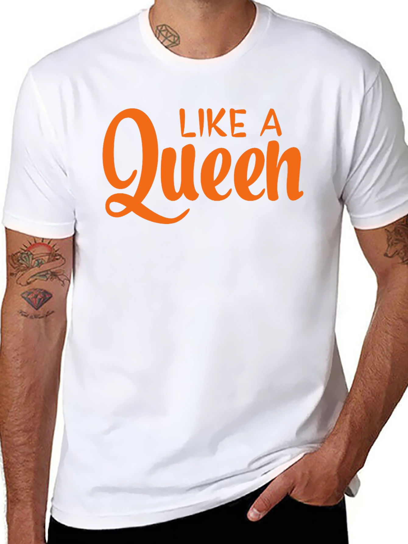Like A Queen Black Graphic Tee