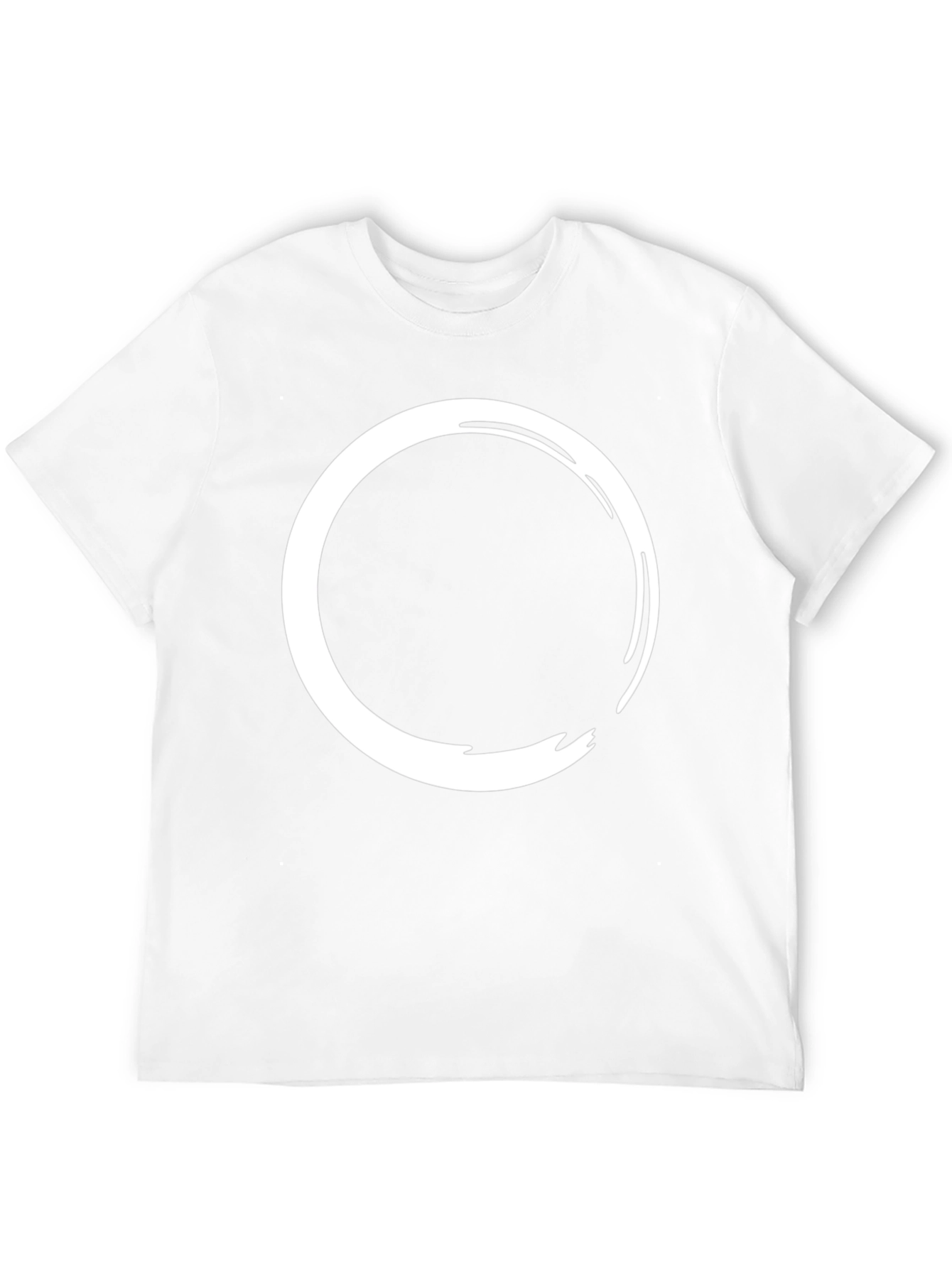 Zen Circle Black T-Shirt - Minimalist Style