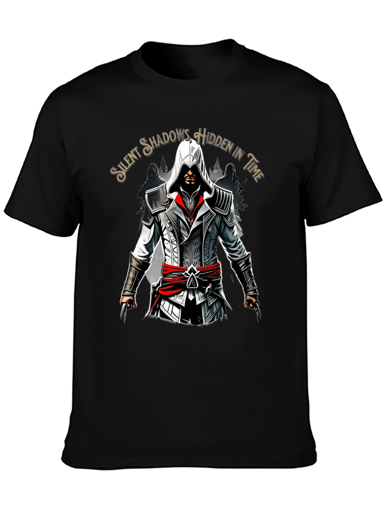 Assassins Creed Graphic Print Black T-Shirt
