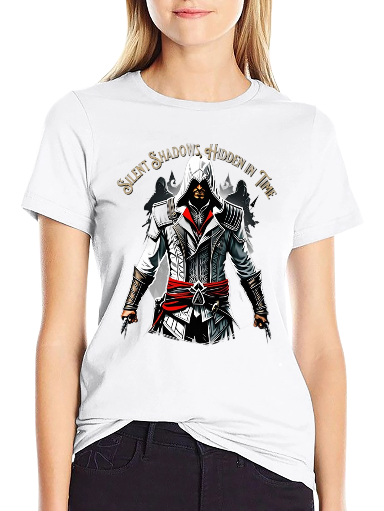 Assassins Creed Graphic Print Black T-Shirt