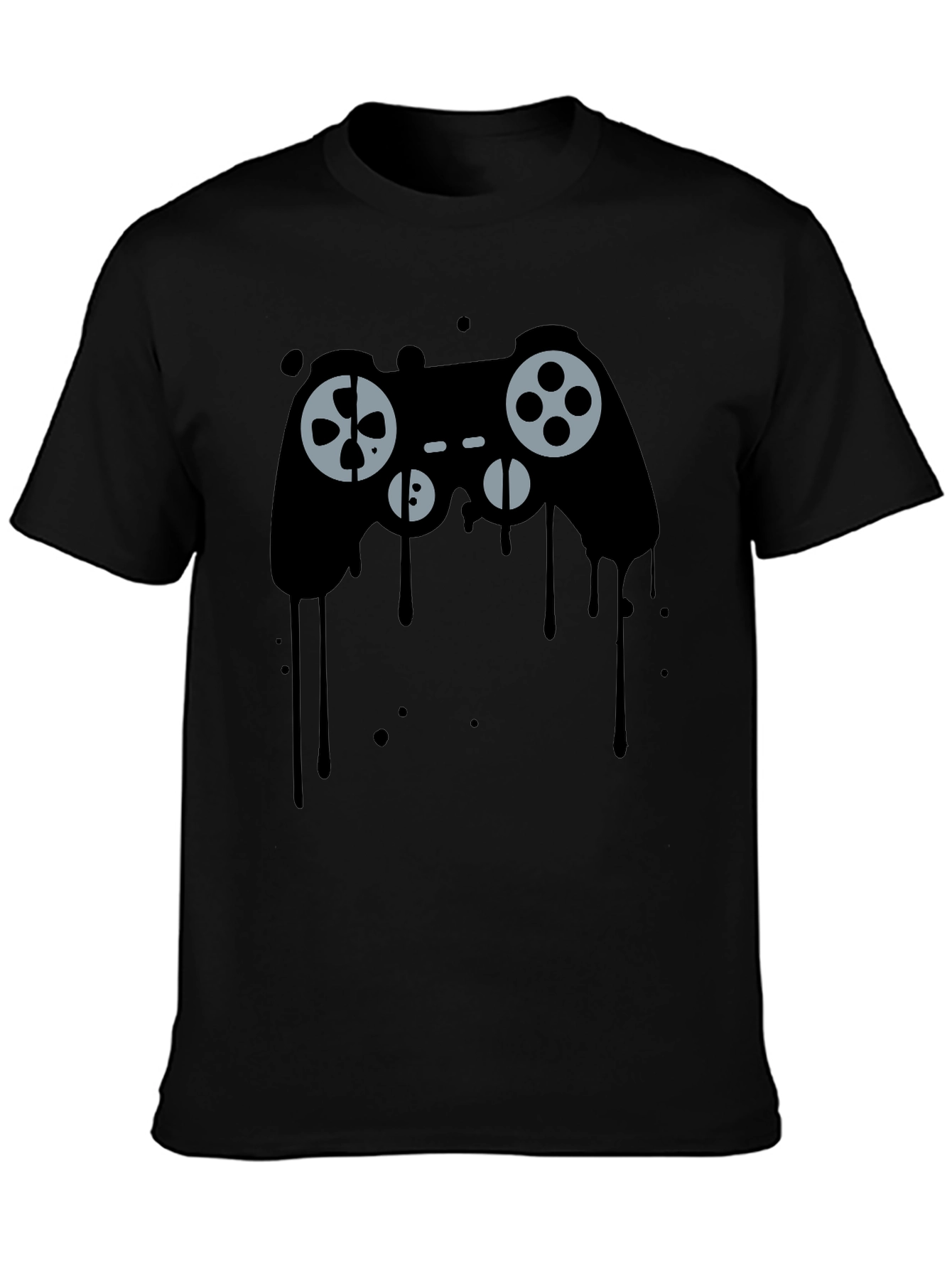 Dripping Game Controller Graphic Tee - Gamer Style