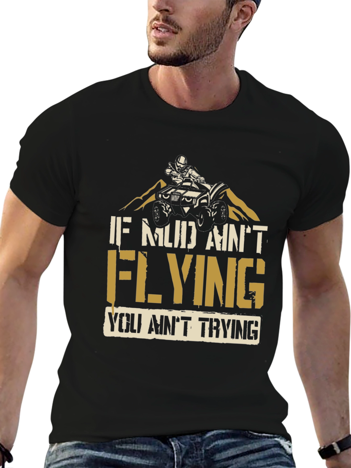 Mud Flying ATV Rider T-Shirt