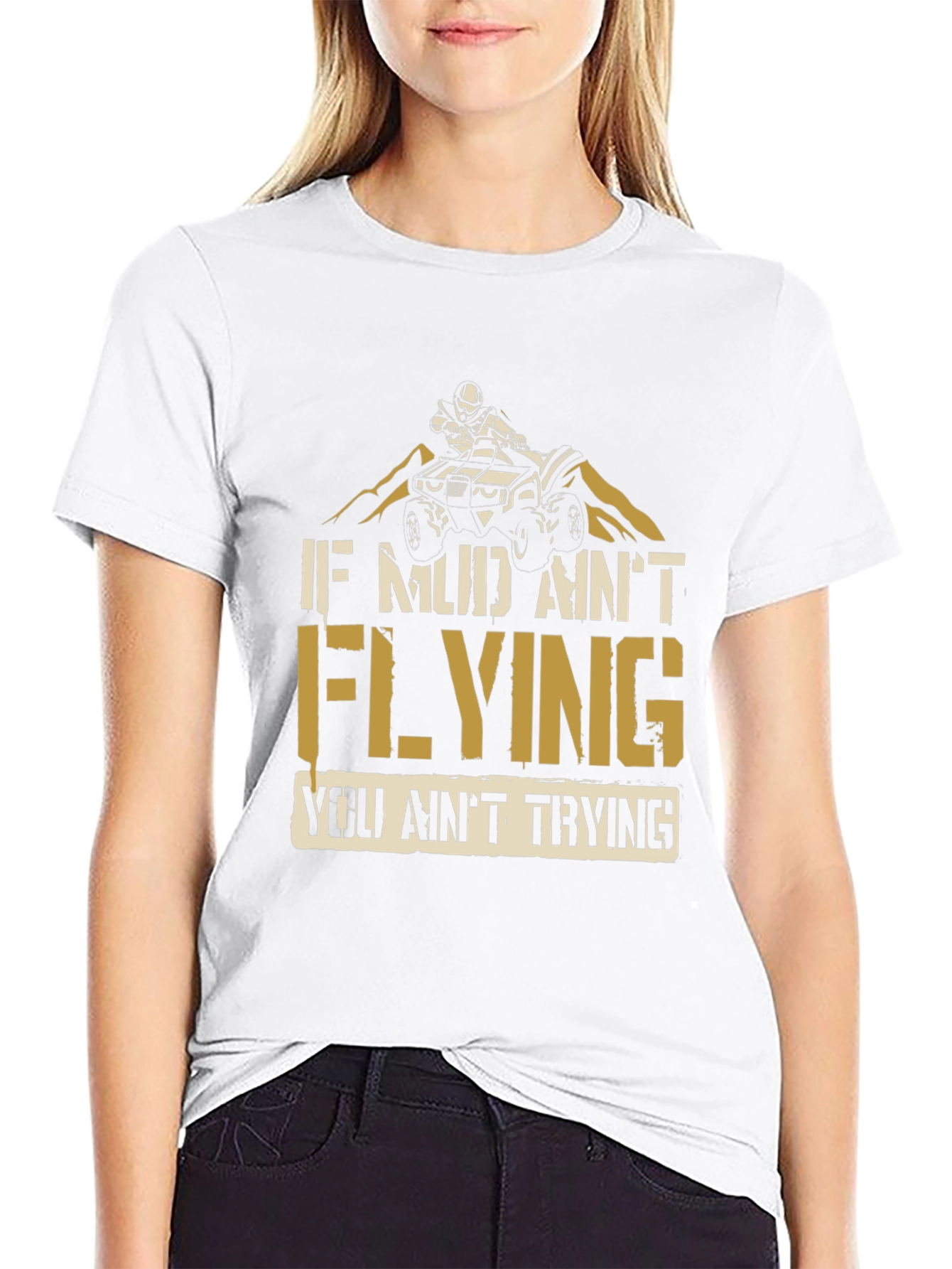 Mud Flying ATV Rider T-Shirt