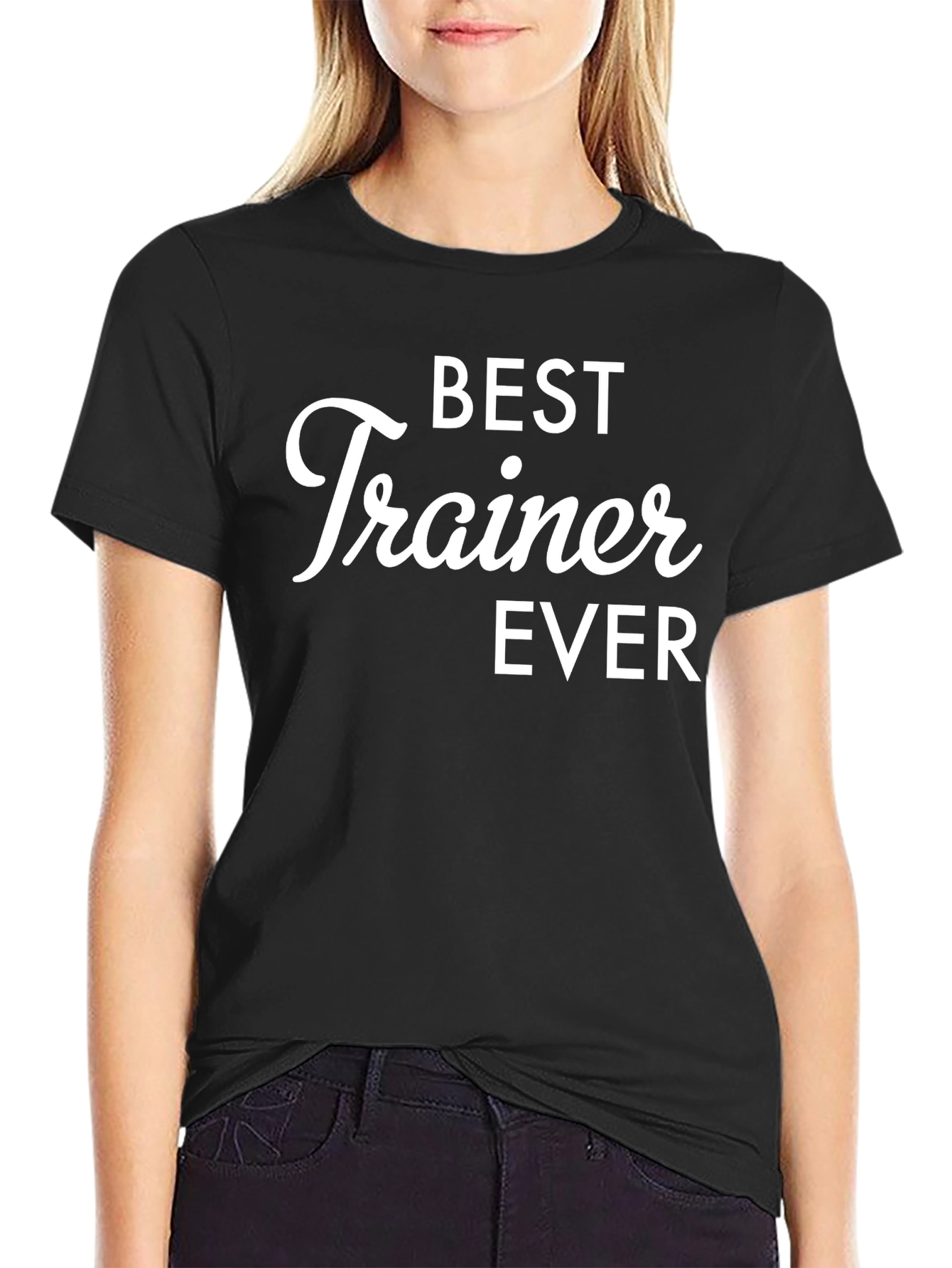 Best Trainer Ever Graphic T-Shirt - Black