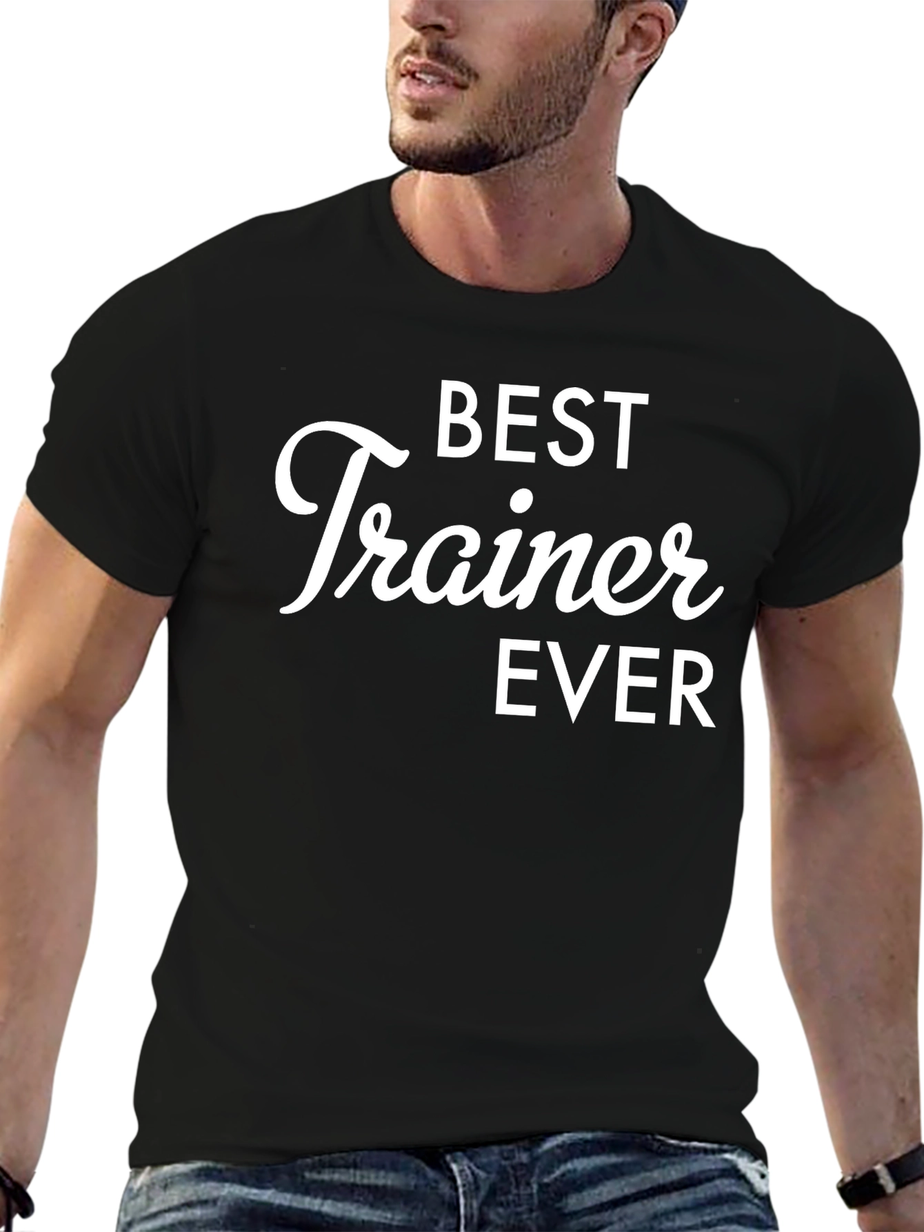 Best Trainer Ever Graphic T-Shirt - Black