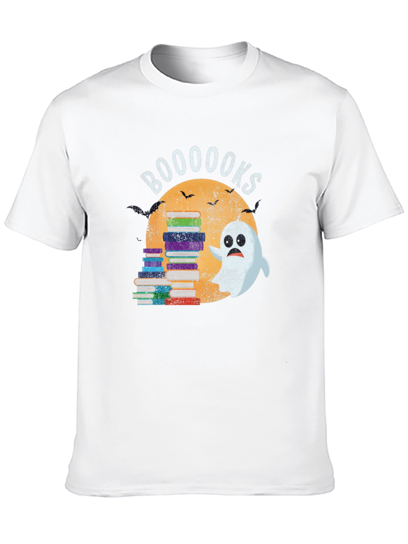 Booooks Ghost & Books Halloween T-Shirt
