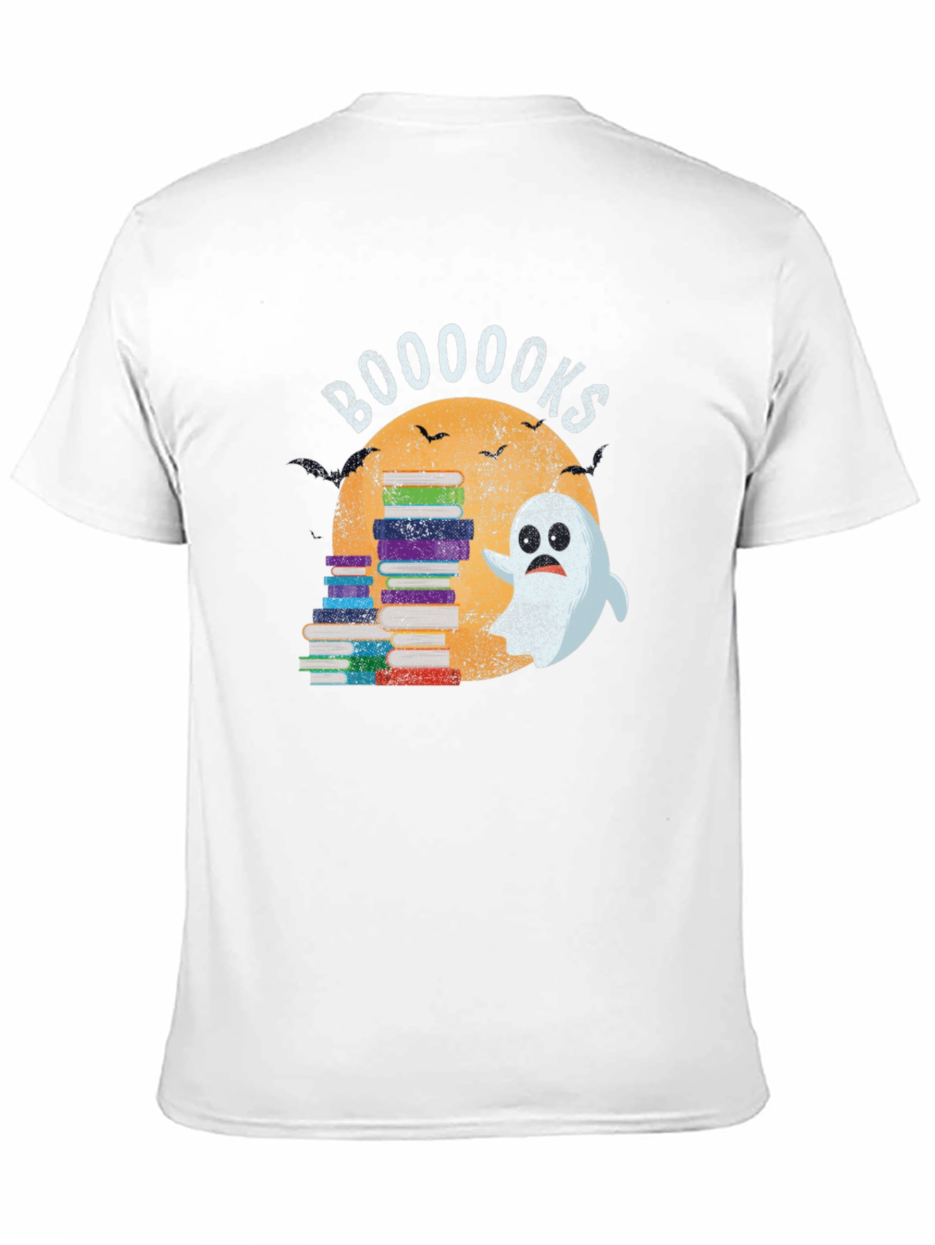 Booooks Ghost & Books Halloween T-Shirt