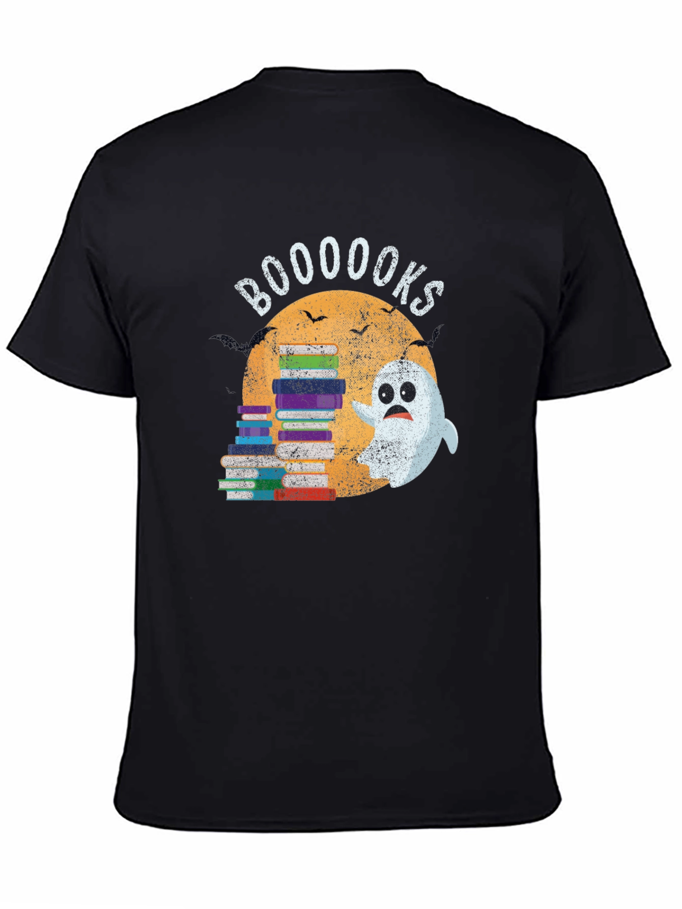 Booooks Ghost & Books Halloween T-Shirt