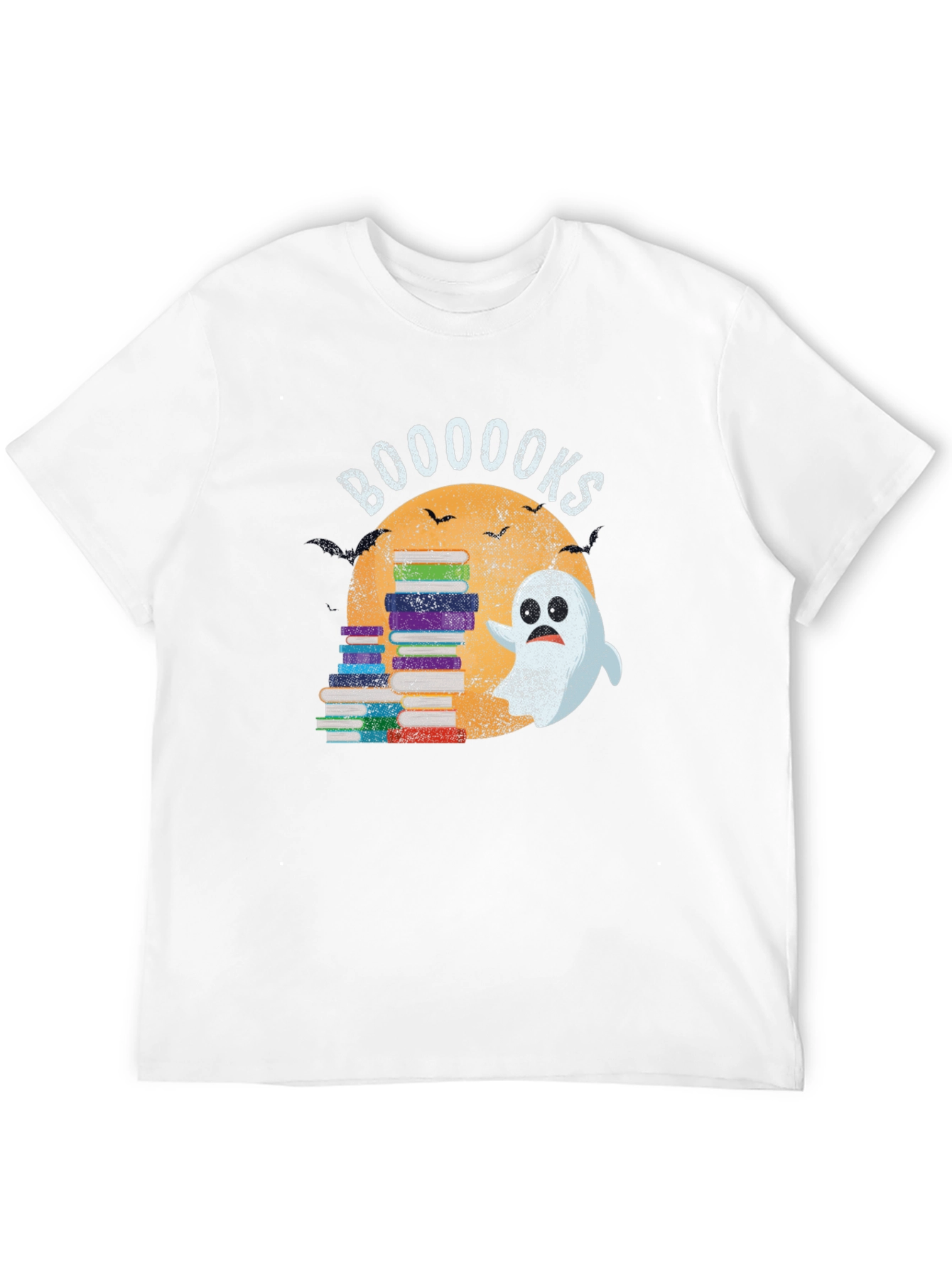 Booooks Ghost & Books Halloween T-Shirt