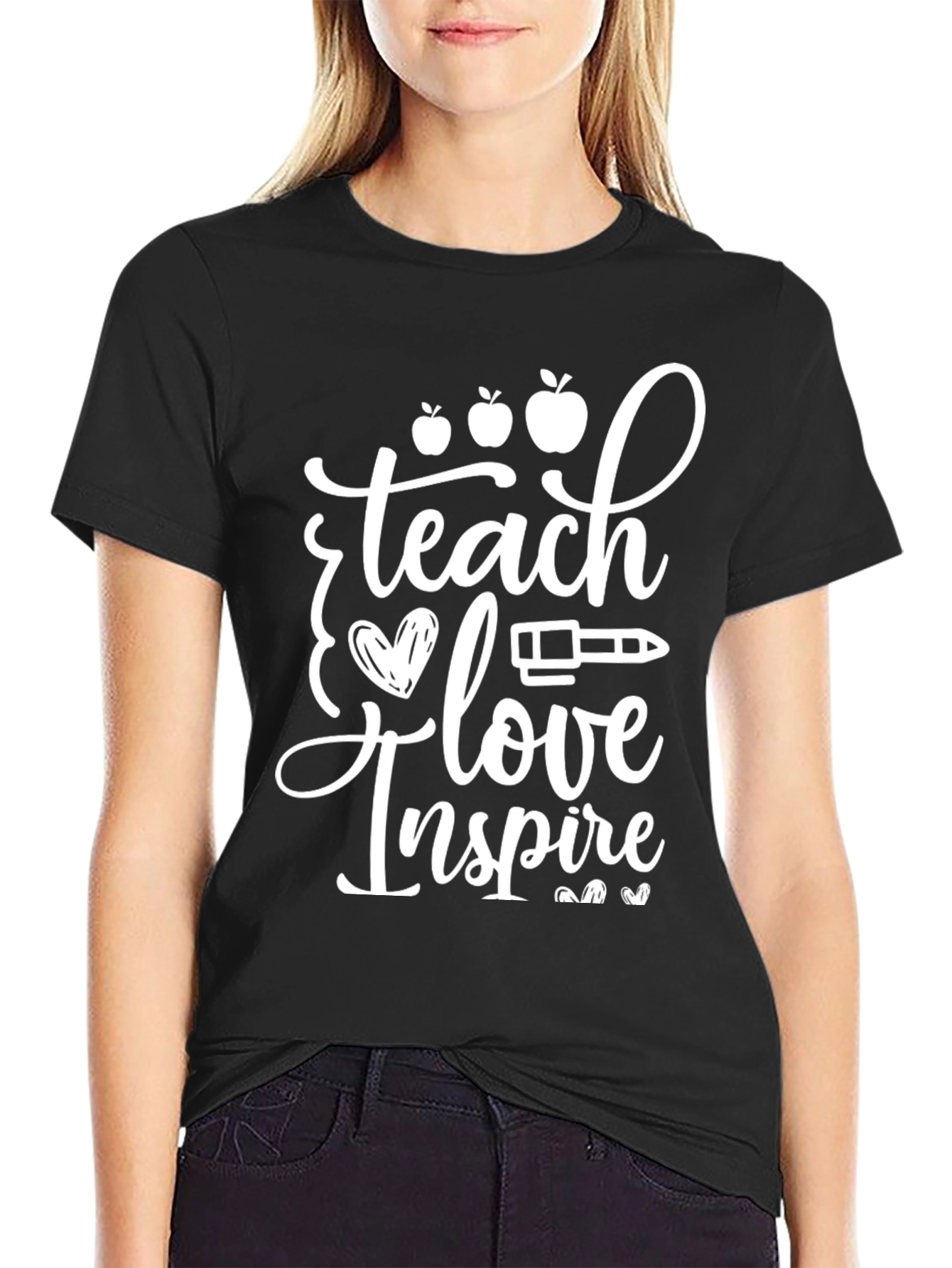 Teach Love Inspire Black T-Shirt