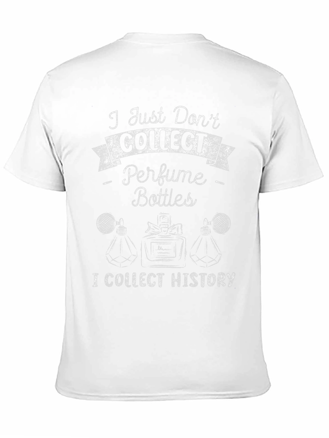 Perfume Bottle History Collector Black T-Shirt