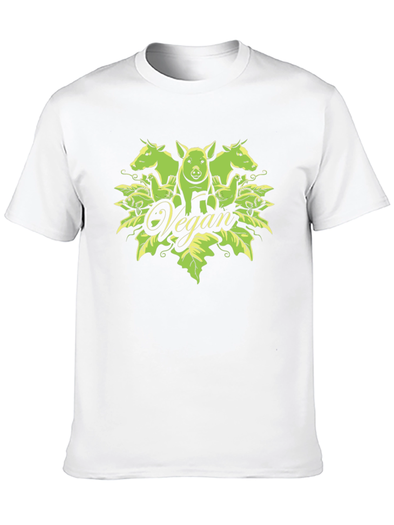 Vegan Graphic Tee - Unisex Black T-Shirt
