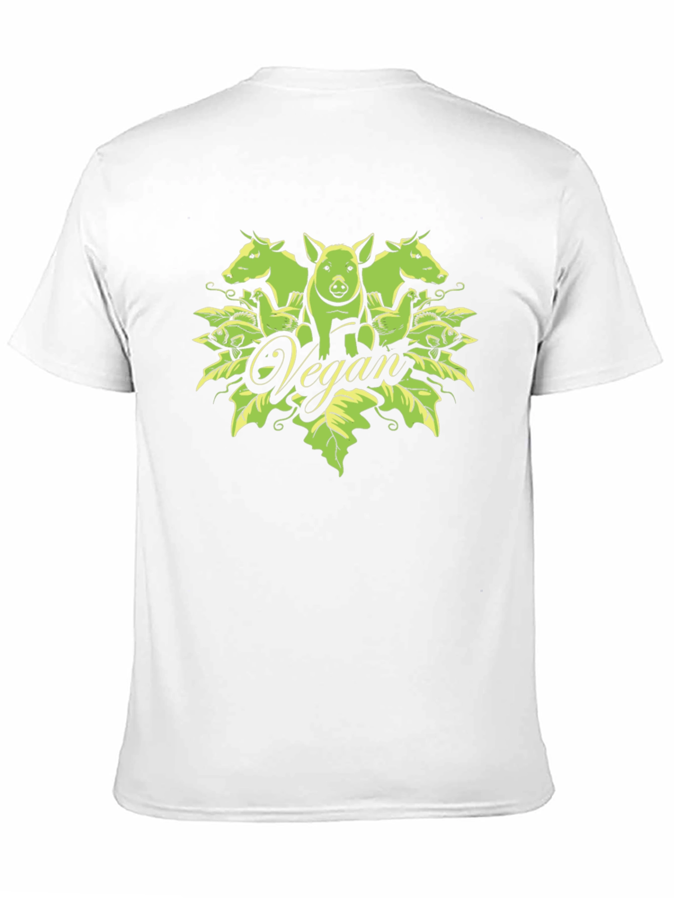 Vegan Graphic Tee - Unisex Black T-Shirt