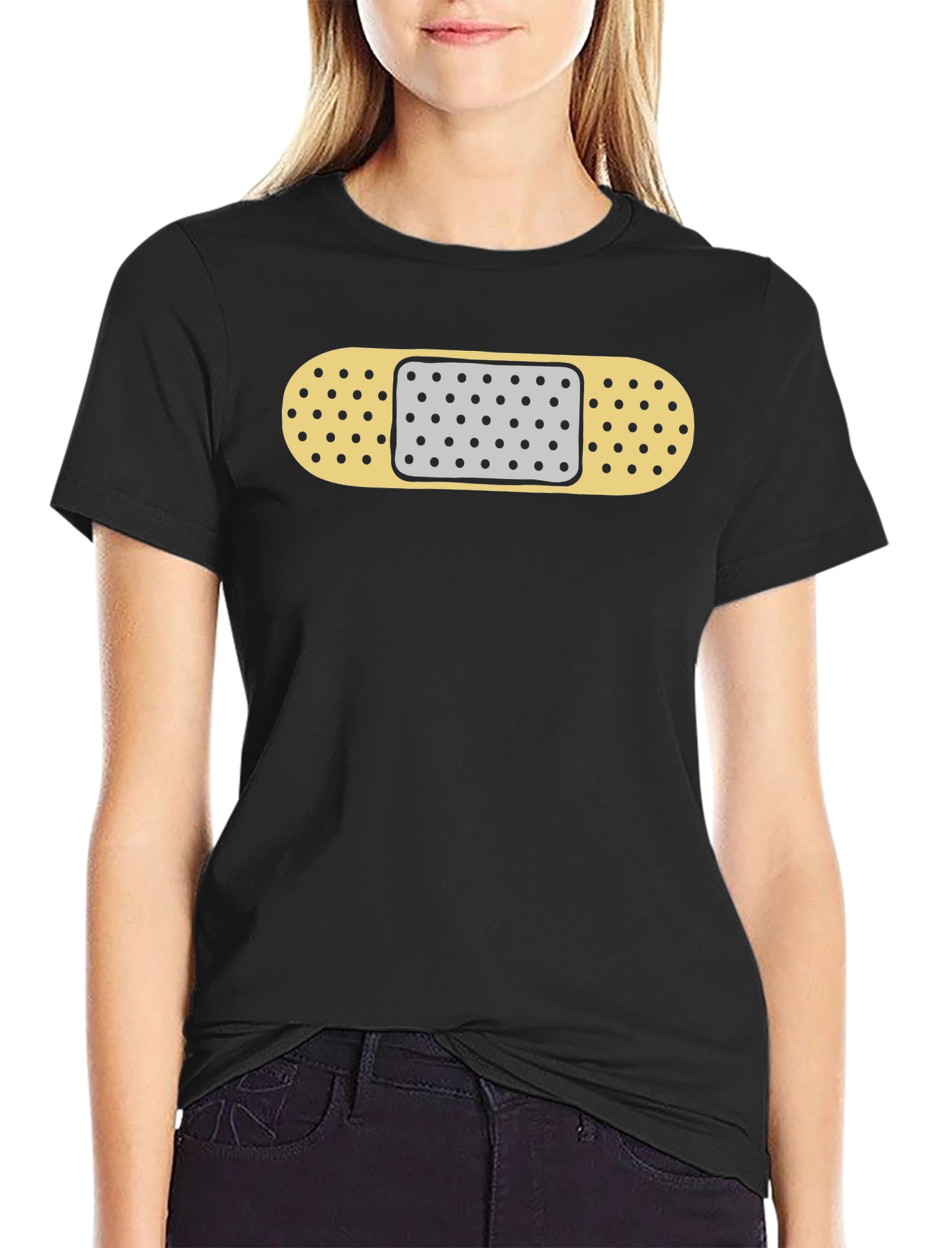 Novelty Band-Aid Graphic T-Shirt