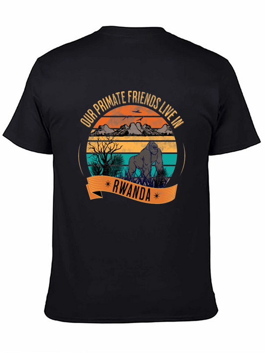 Rwanda Gorilla Primate Friends T-Shirt