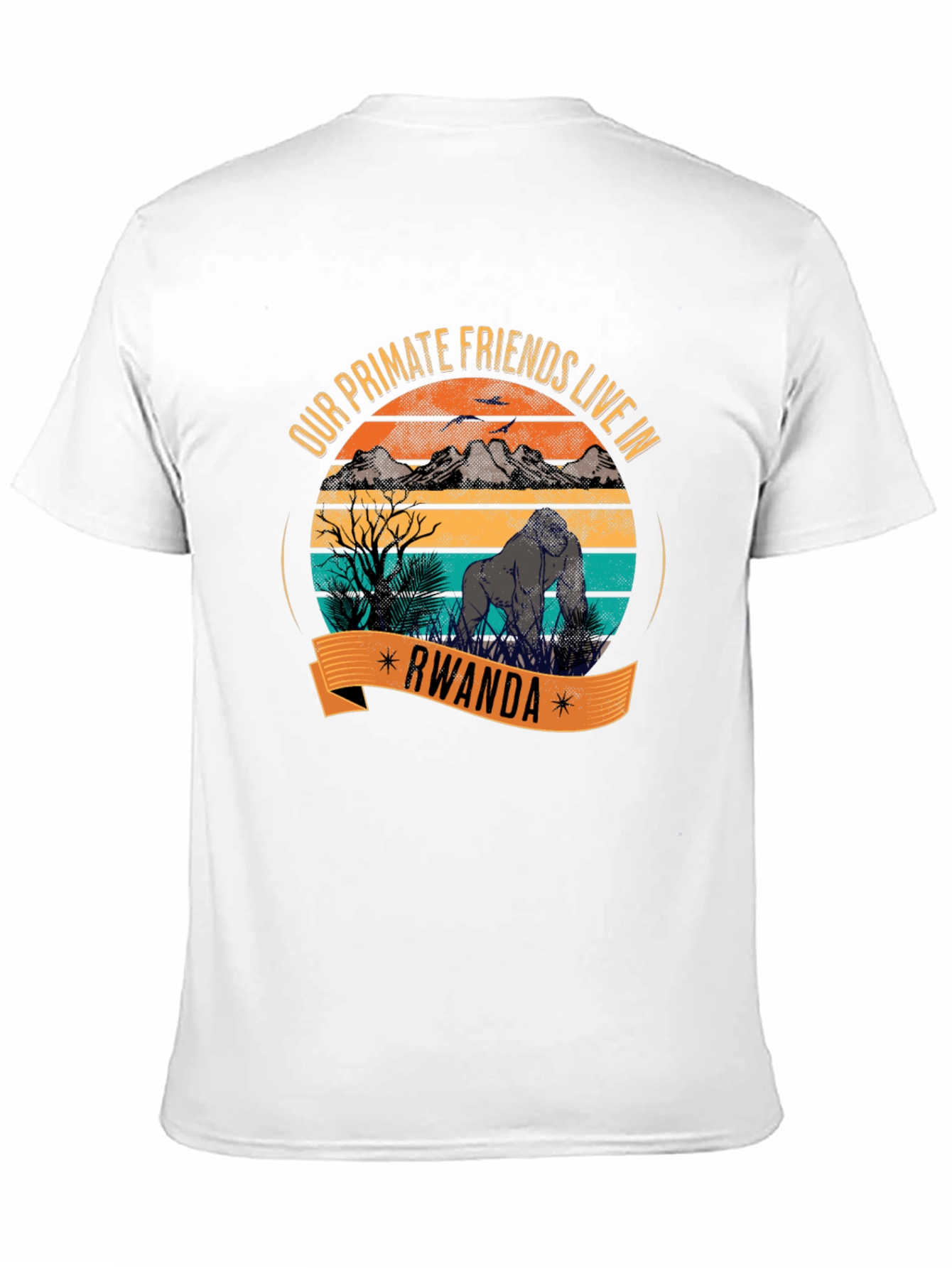 Rwanda Gorilla Primate Friends T-Shirt