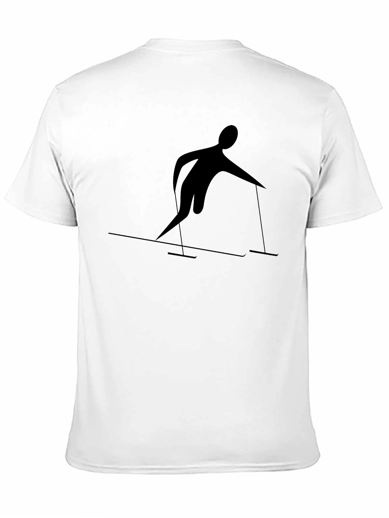 Stylish Skiing Graphic T-Shirt