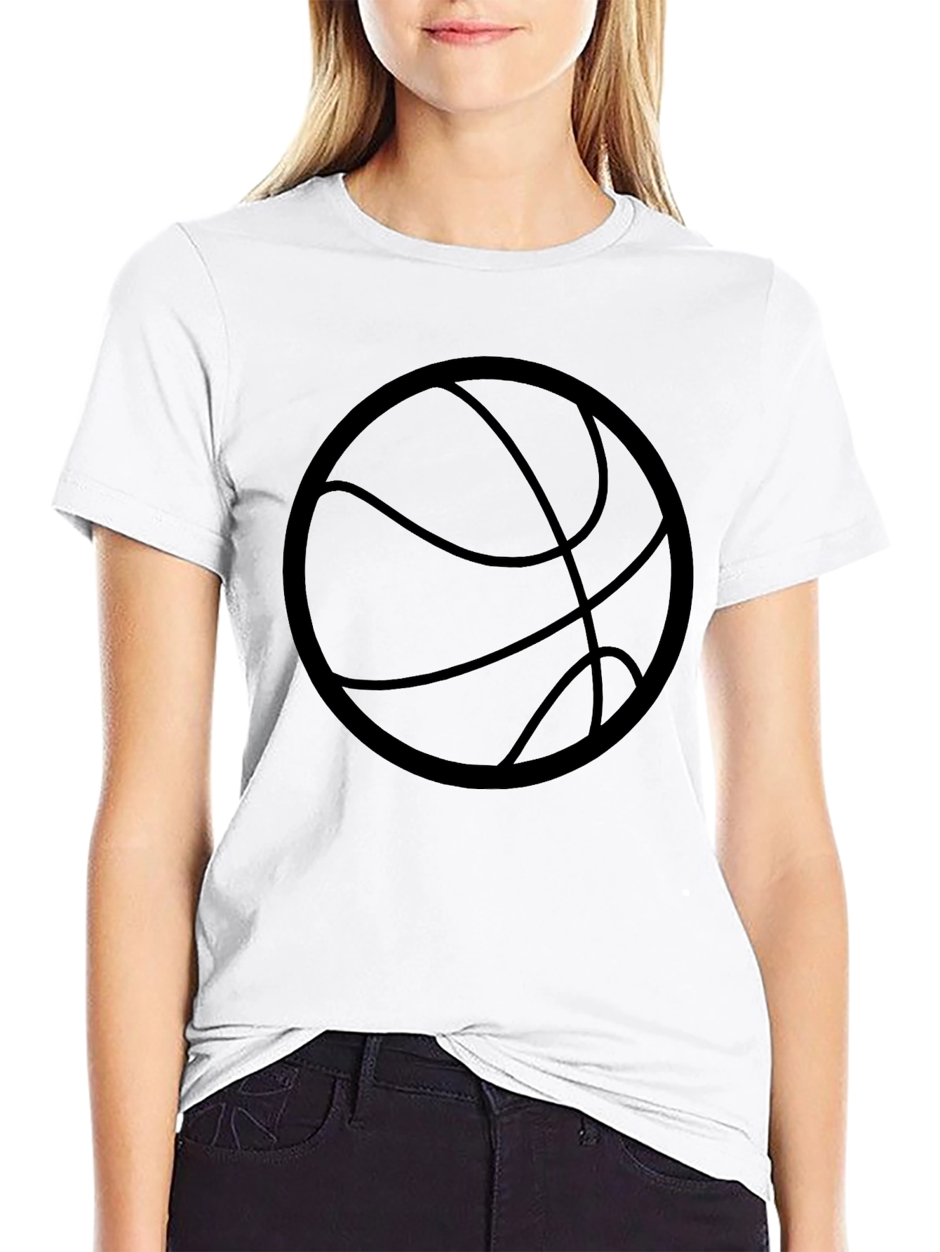 Basketball Graphic Black T-Shirt