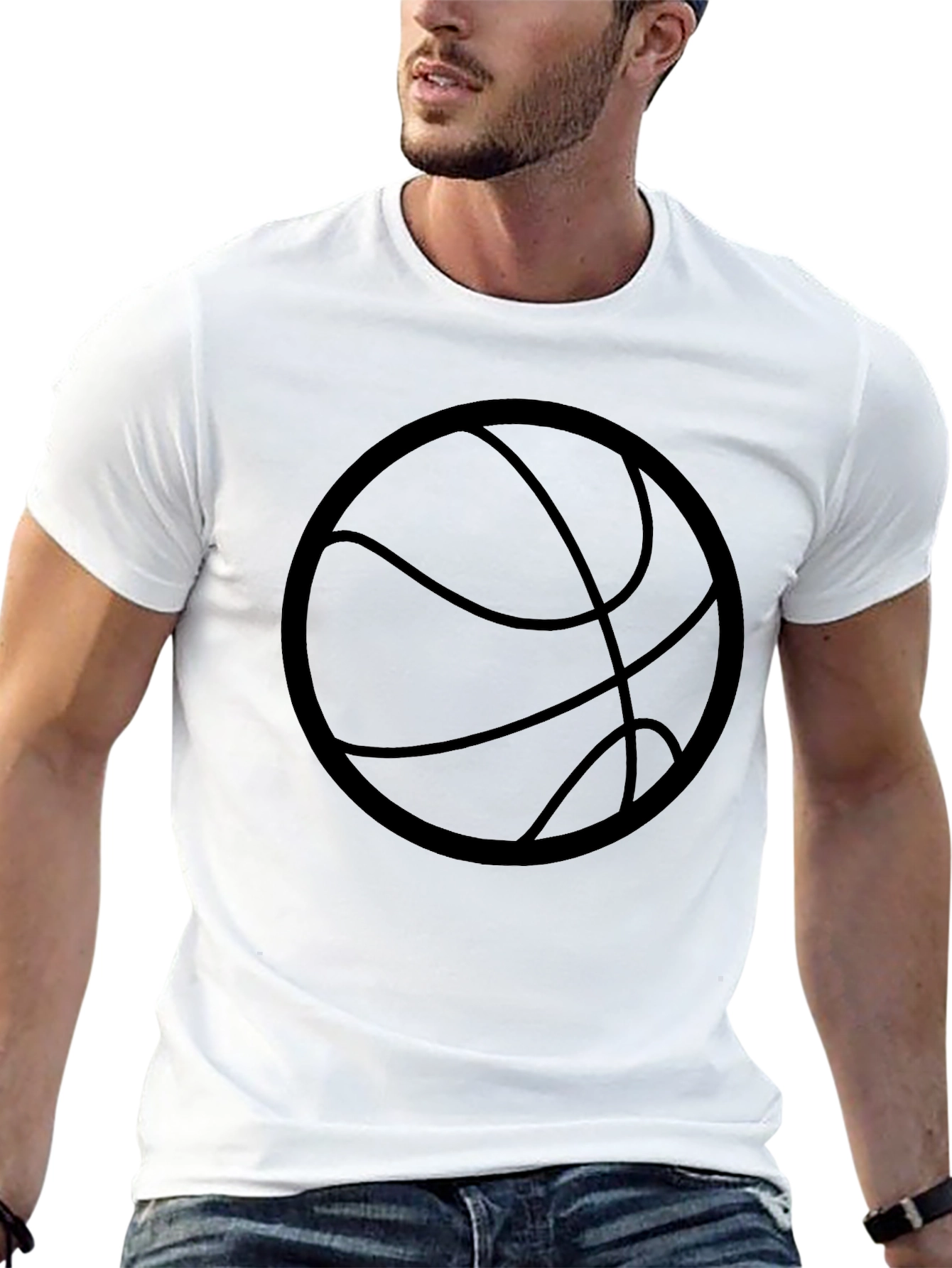 Basketball Graphic Black T-Shirt