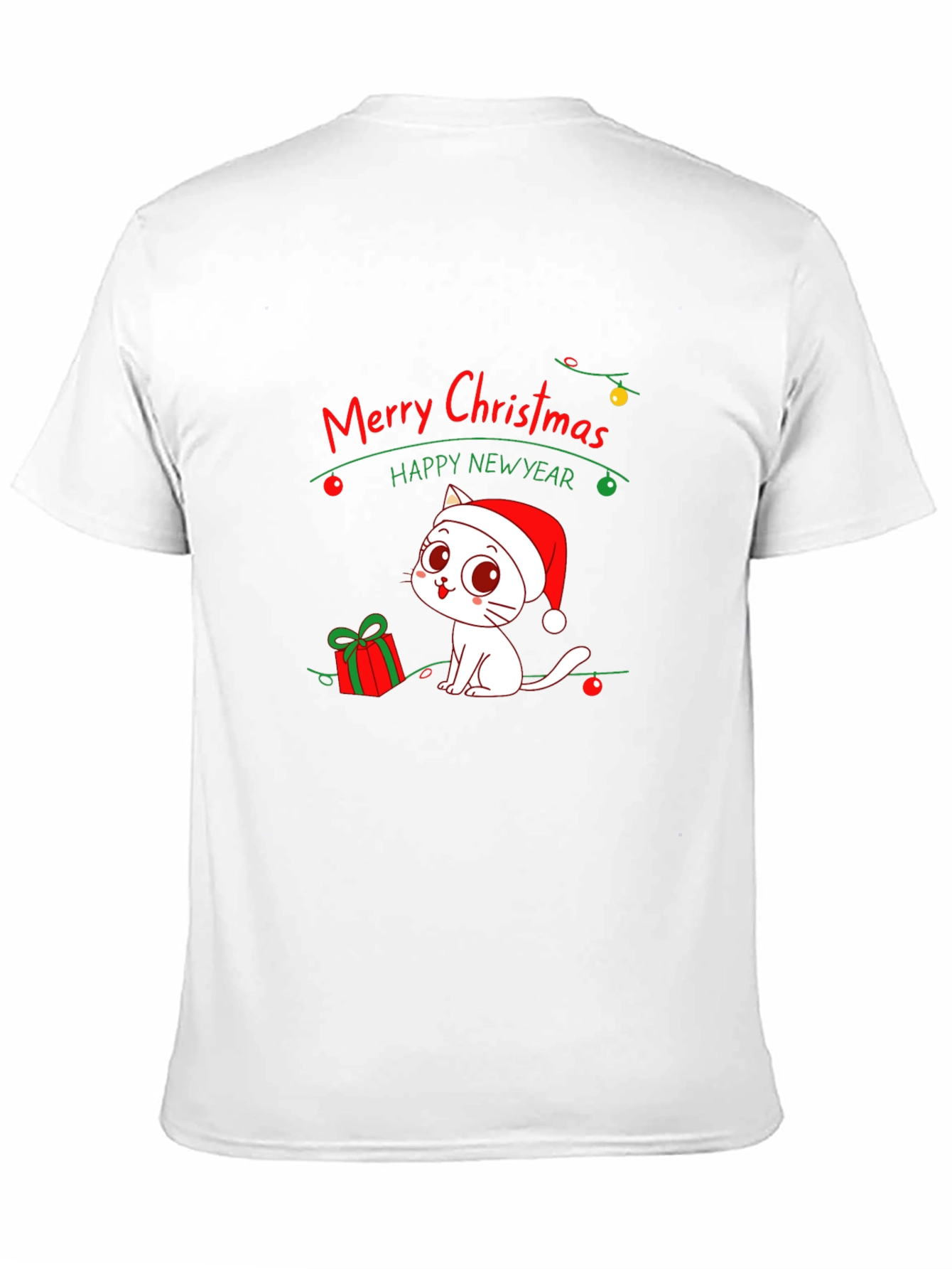 Festive Cat Christmas T-Shirt