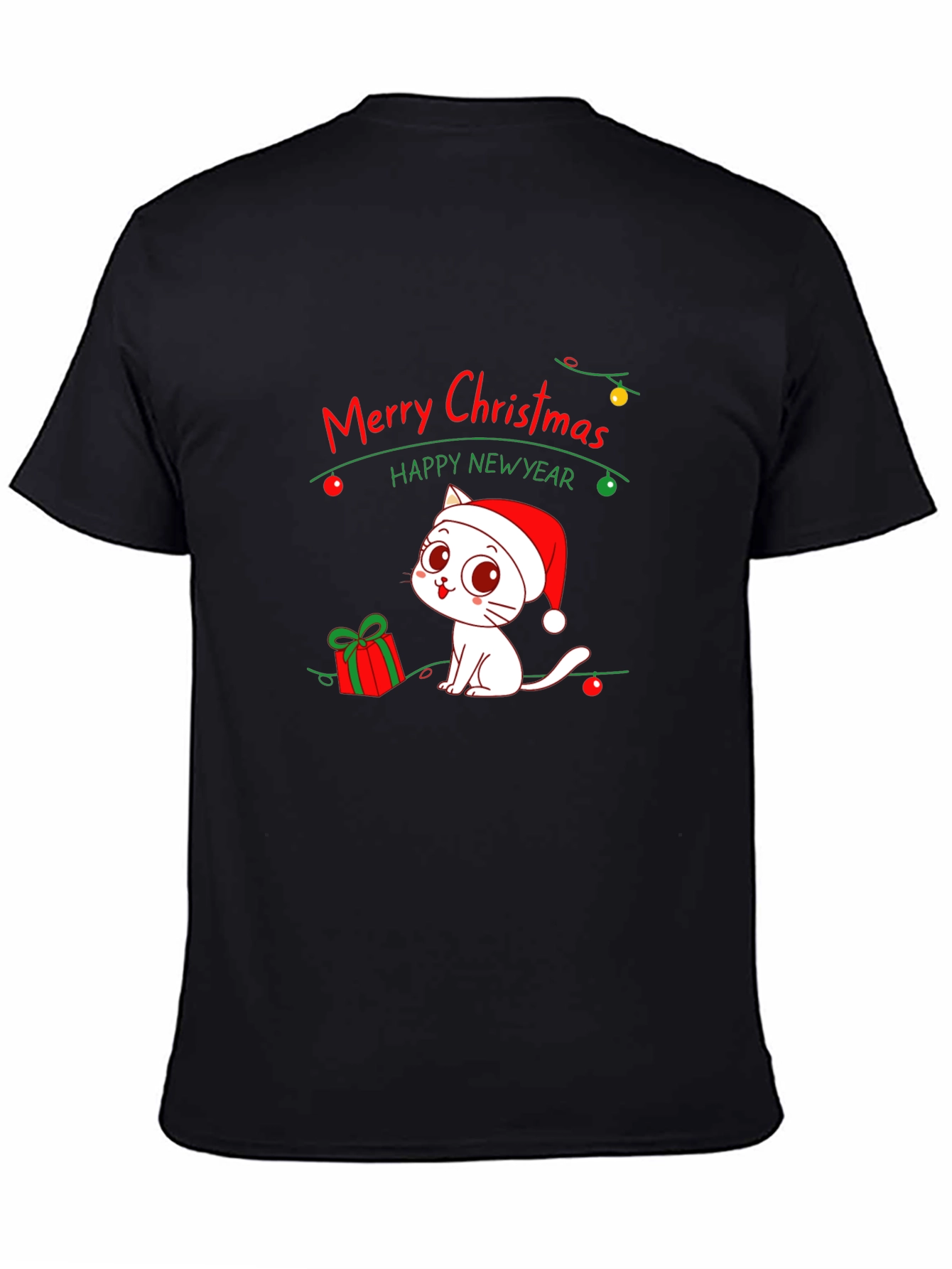 Festive Cat Christmas T-Shirt