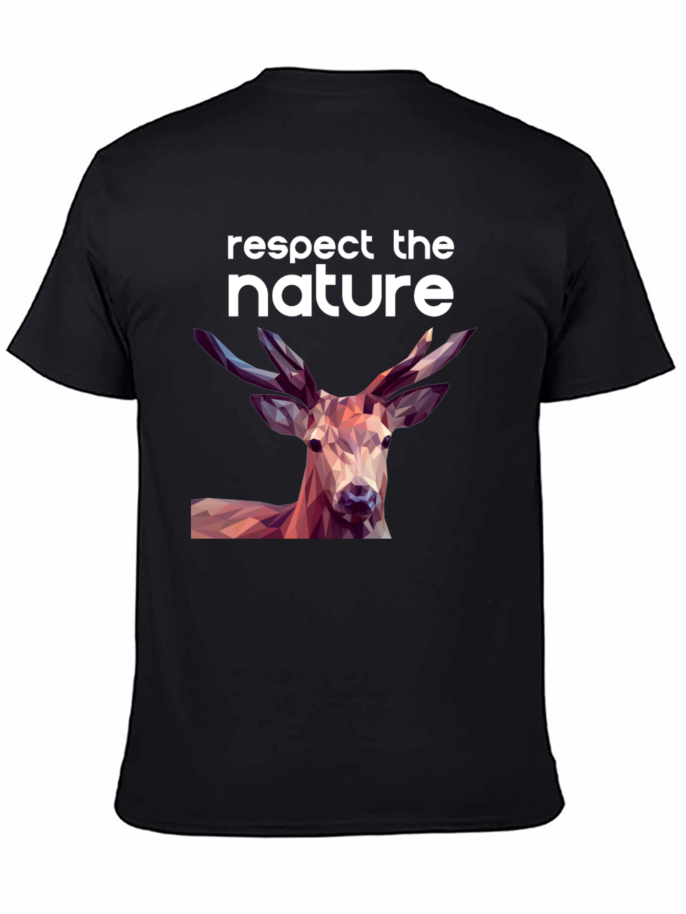 Respect Nature Deer Graphic T-Shirt
