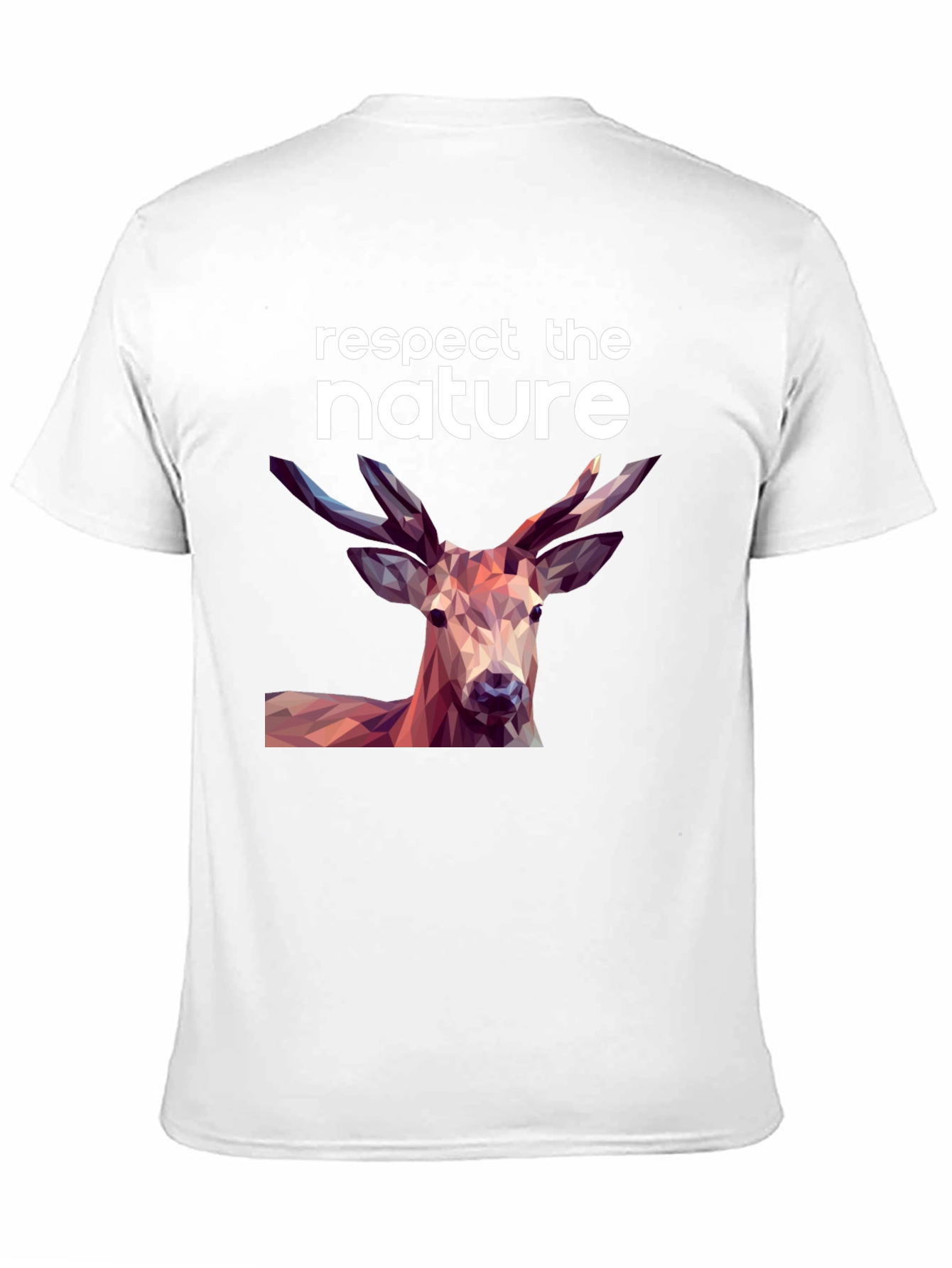 Respect Nature Deer Graphic T-Shirt