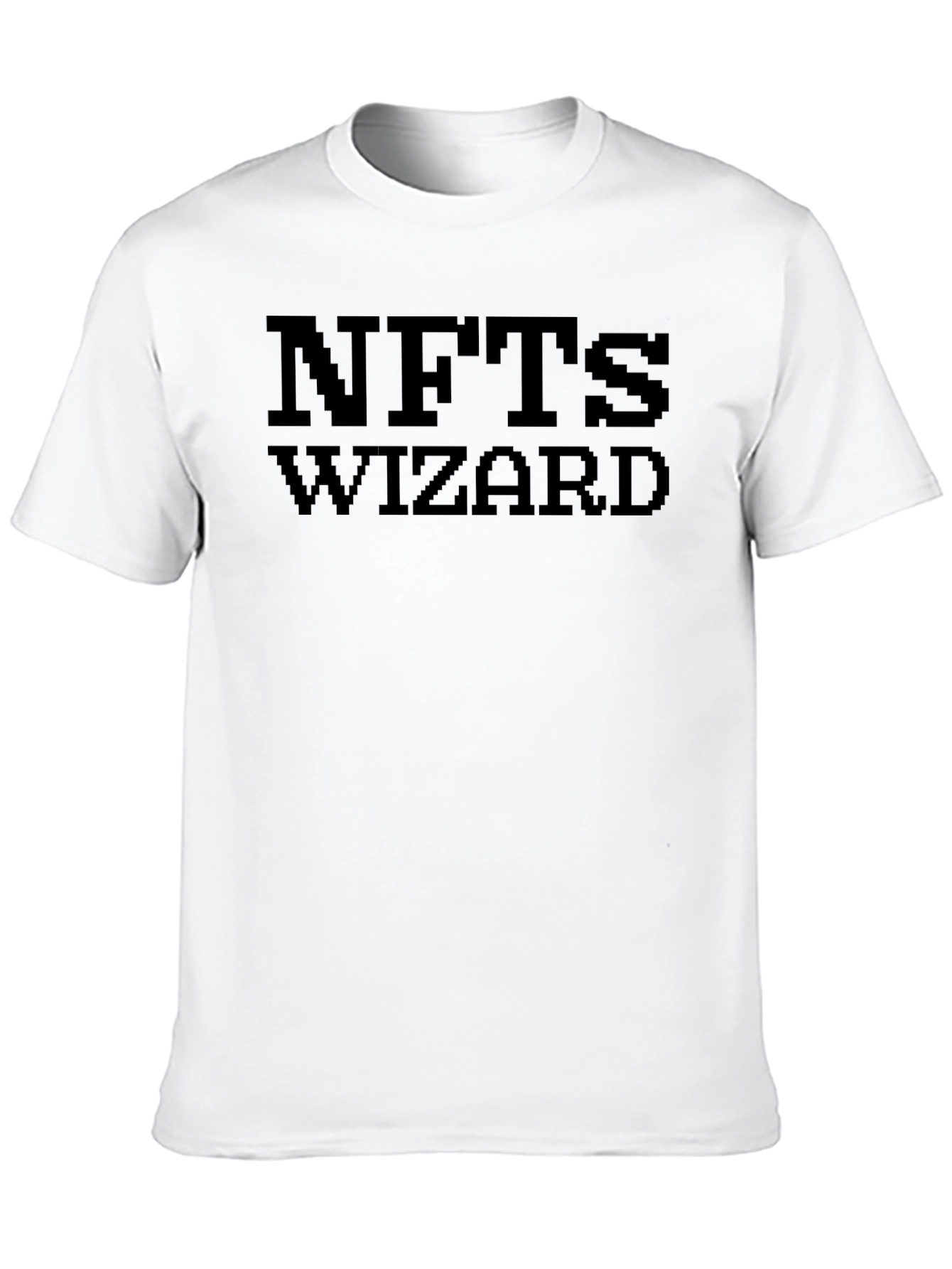 NFTs Wizard Black T-Shirt - Crypto Art Fan