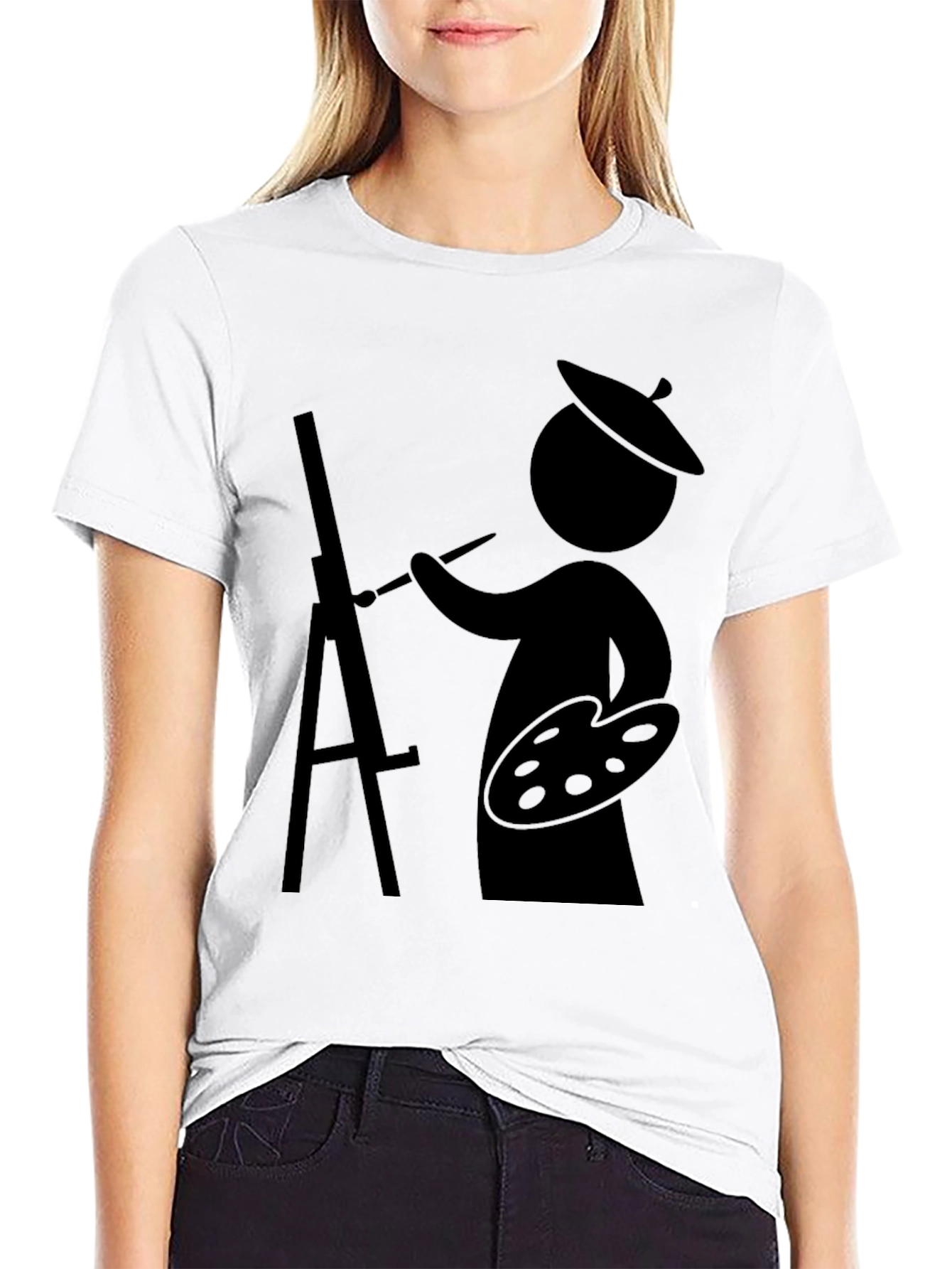 Artist Graphic T-Shirt - Painter on Canvas Tee