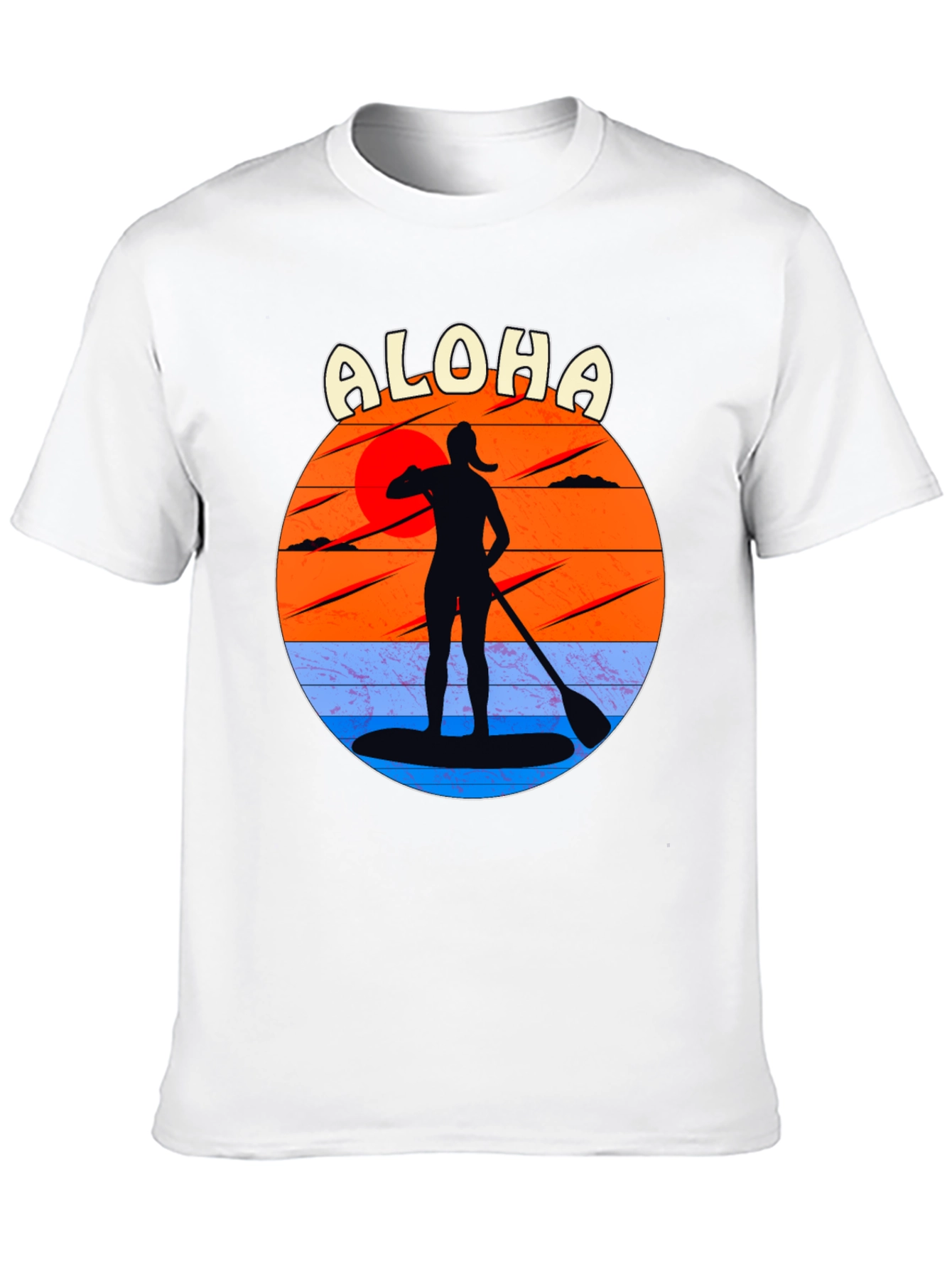 Aloha Paddle Boarding Sunset T-Shirt