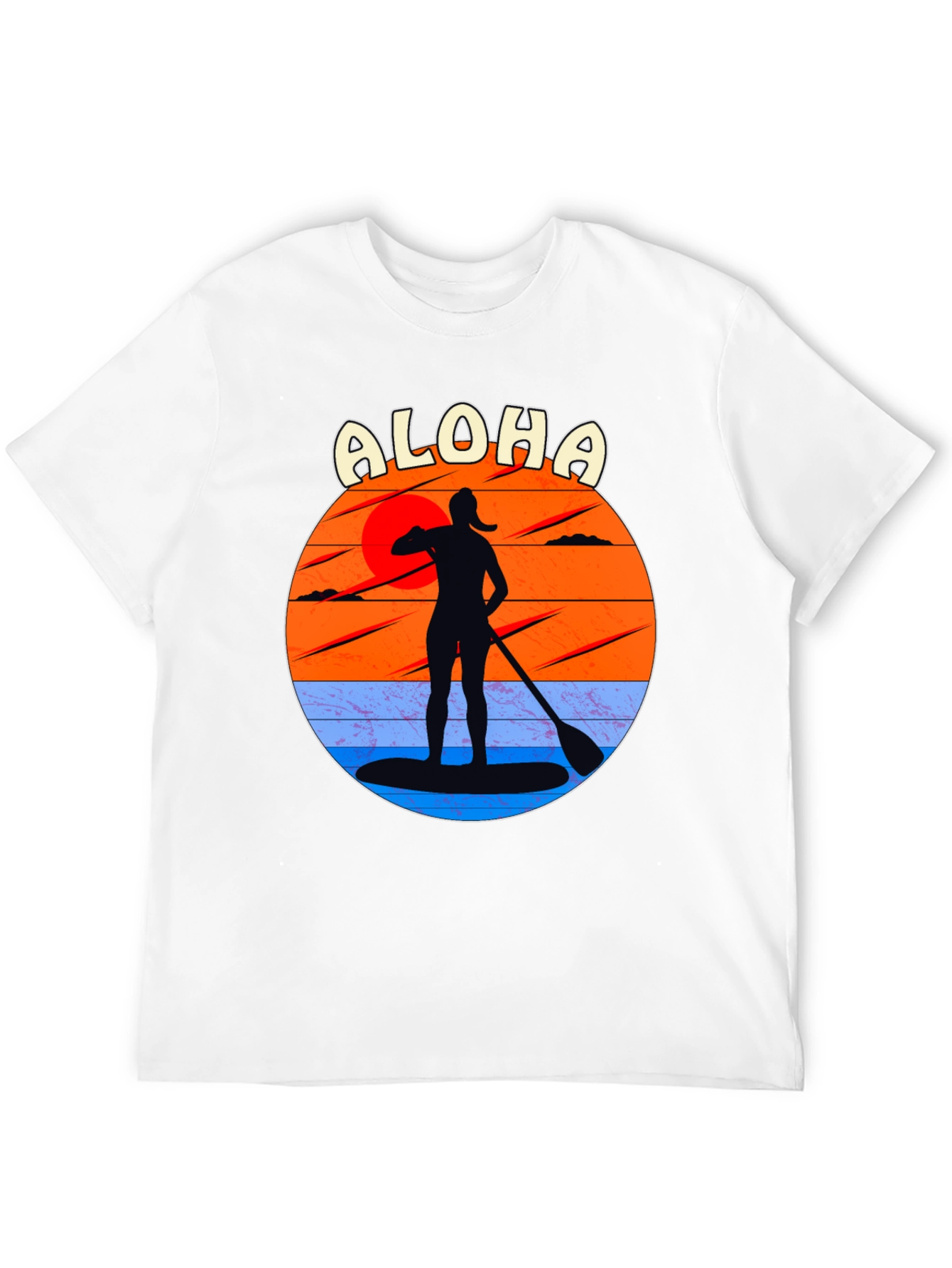 Aloha Paddle Boarding Sunset T-Shirt