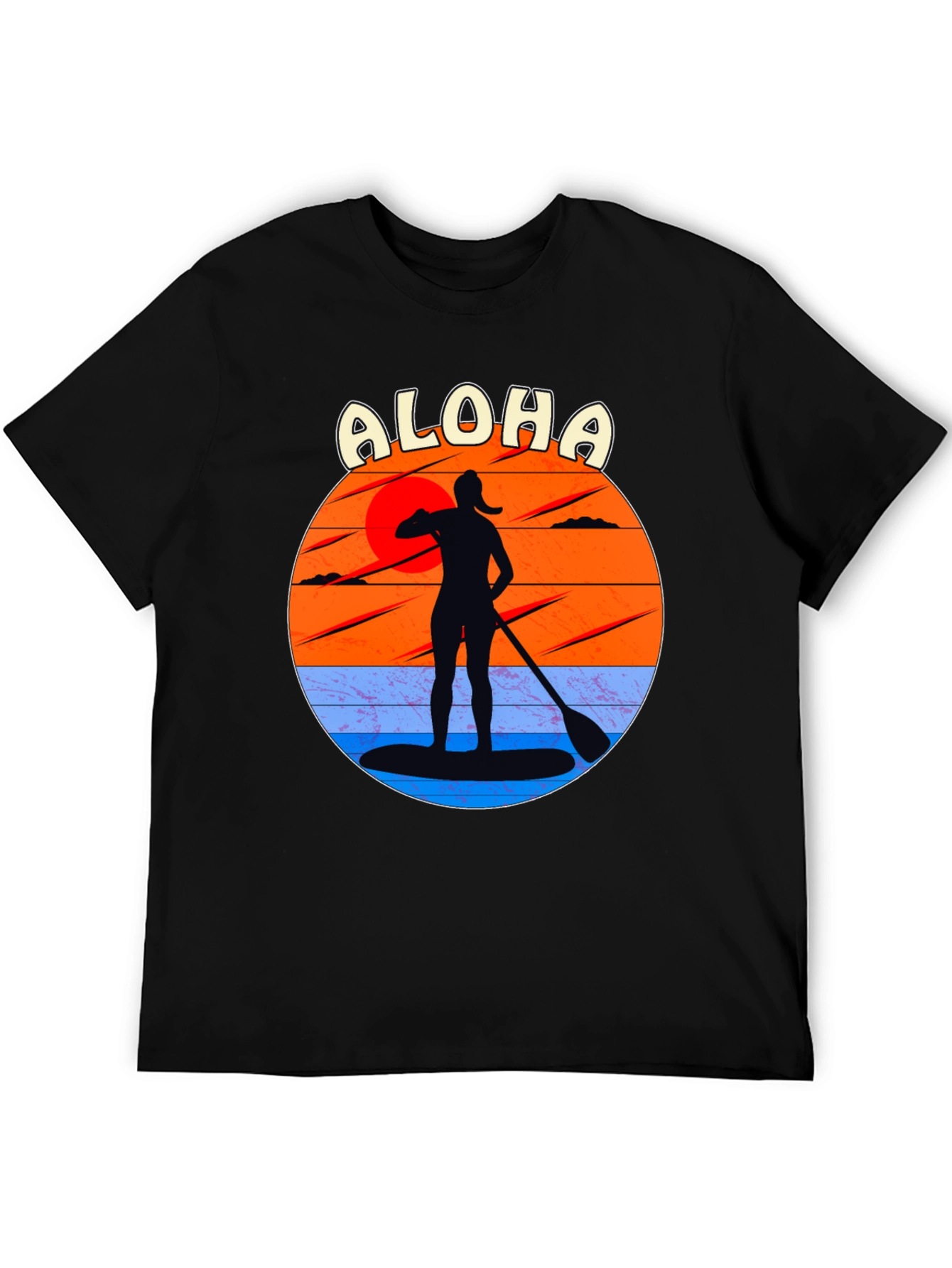Aloha Paddle Boarding Sunset T-Shirt