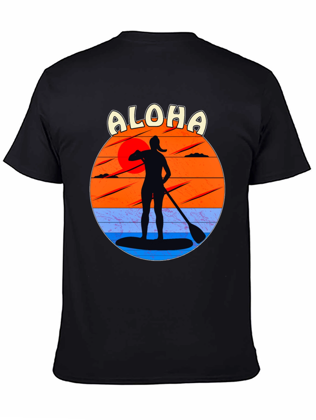 Aloha Paddle Boarding Sunset T-Shirt