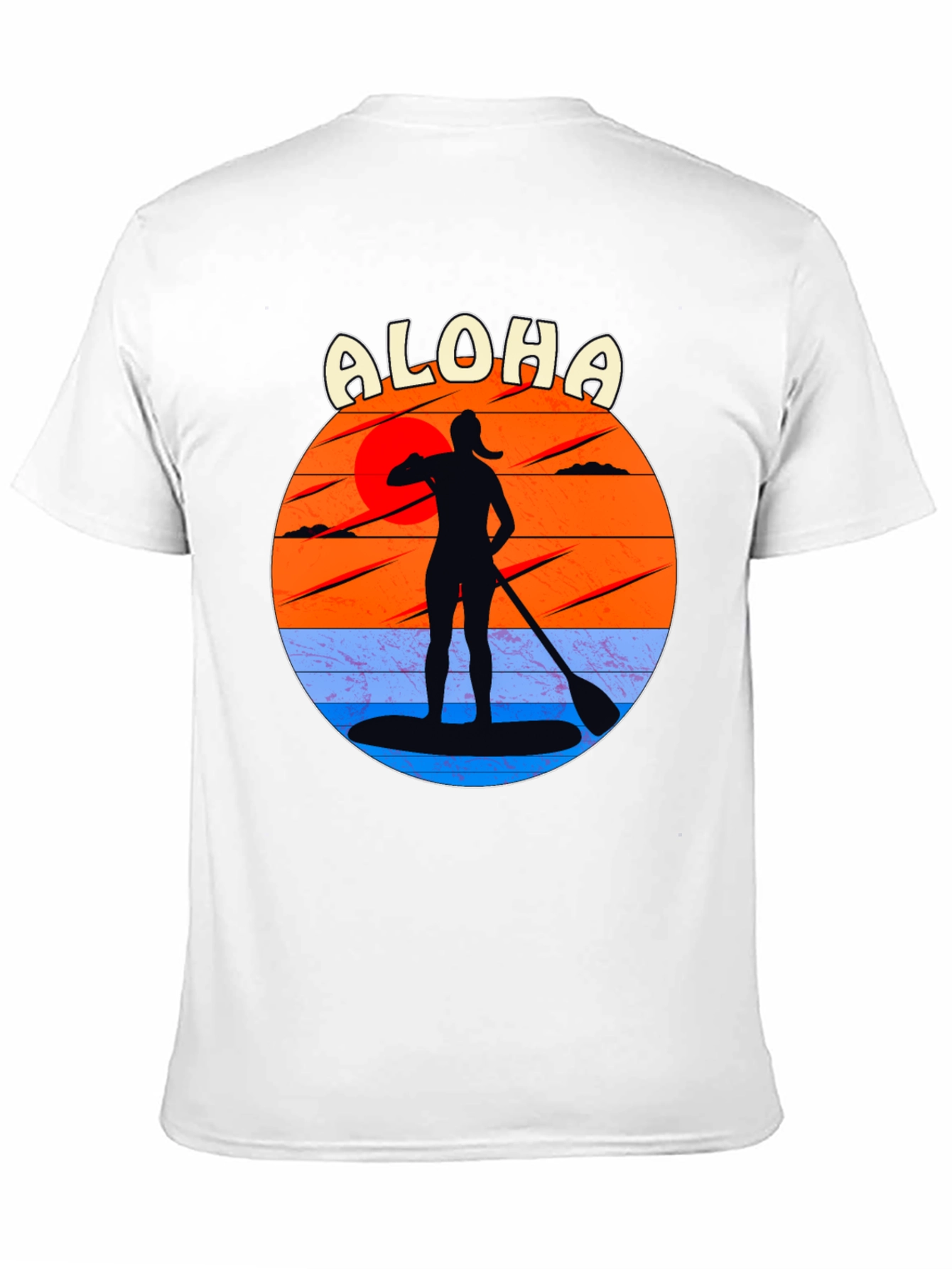 Aloha Paddle Boarding Sunset T-Shirt