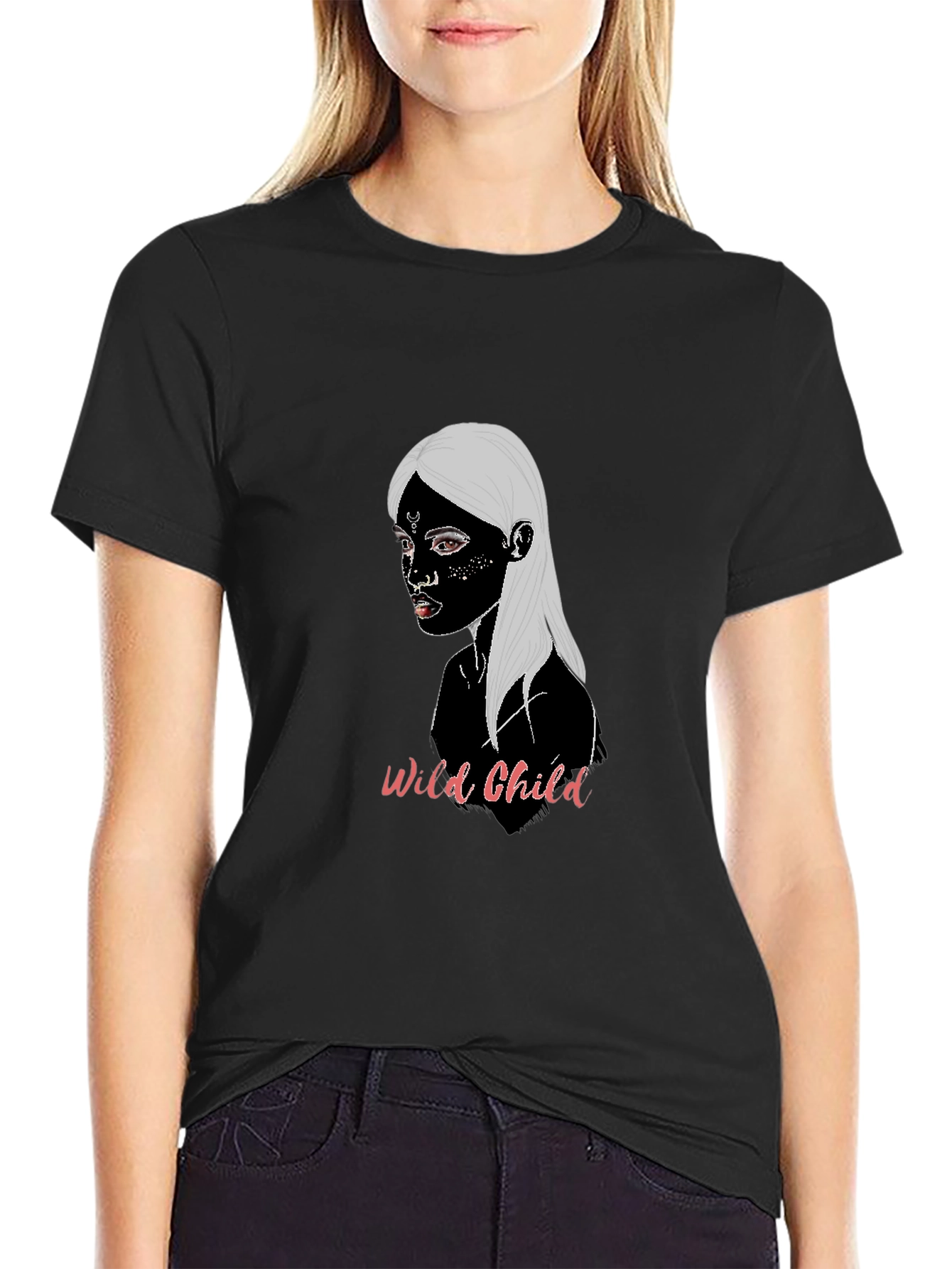 Wild Child Graphic Tee - Unisex Black T-Shirt