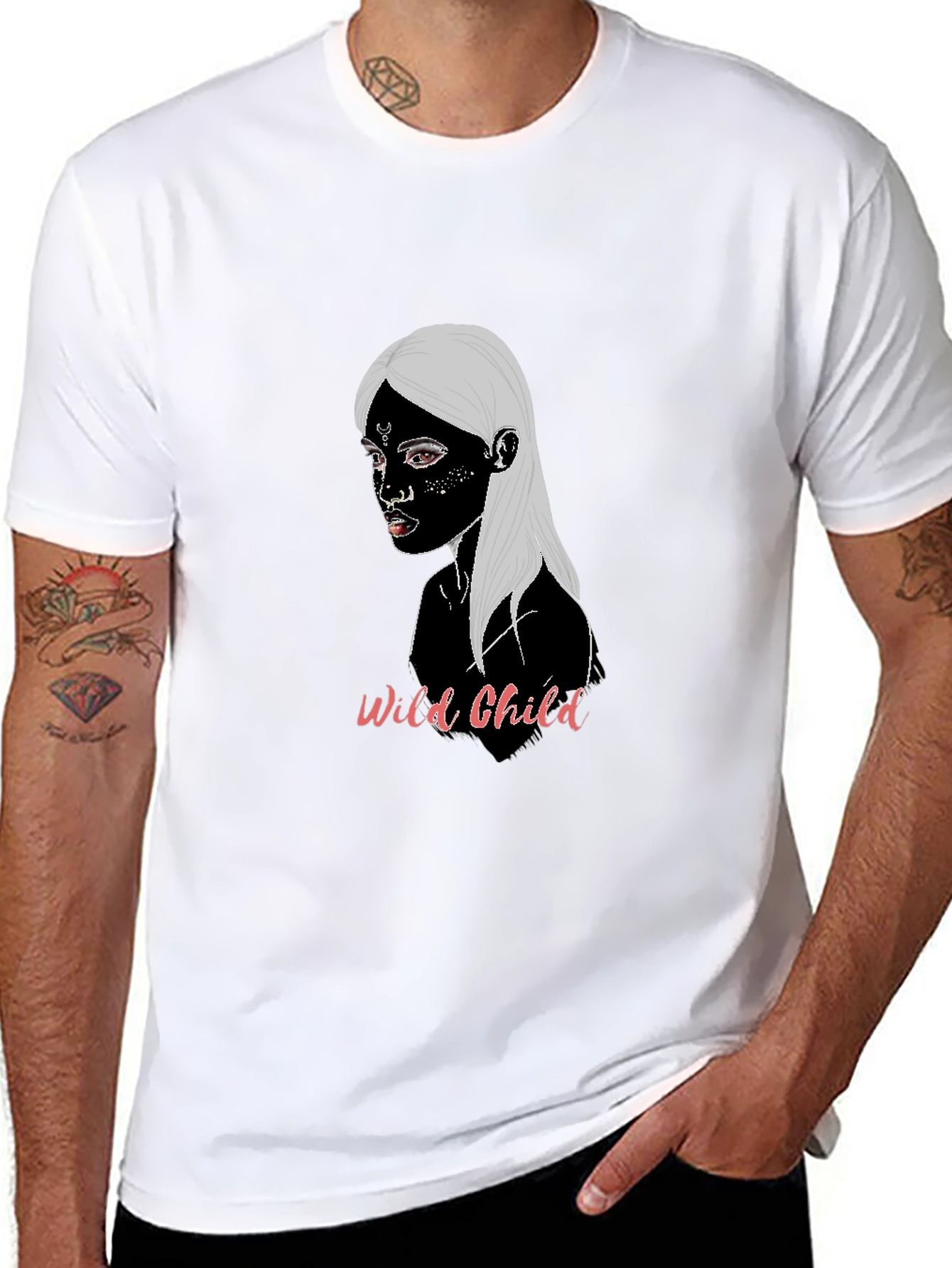 Wild Child Graphic Tee - Unisex Black T-Shirt