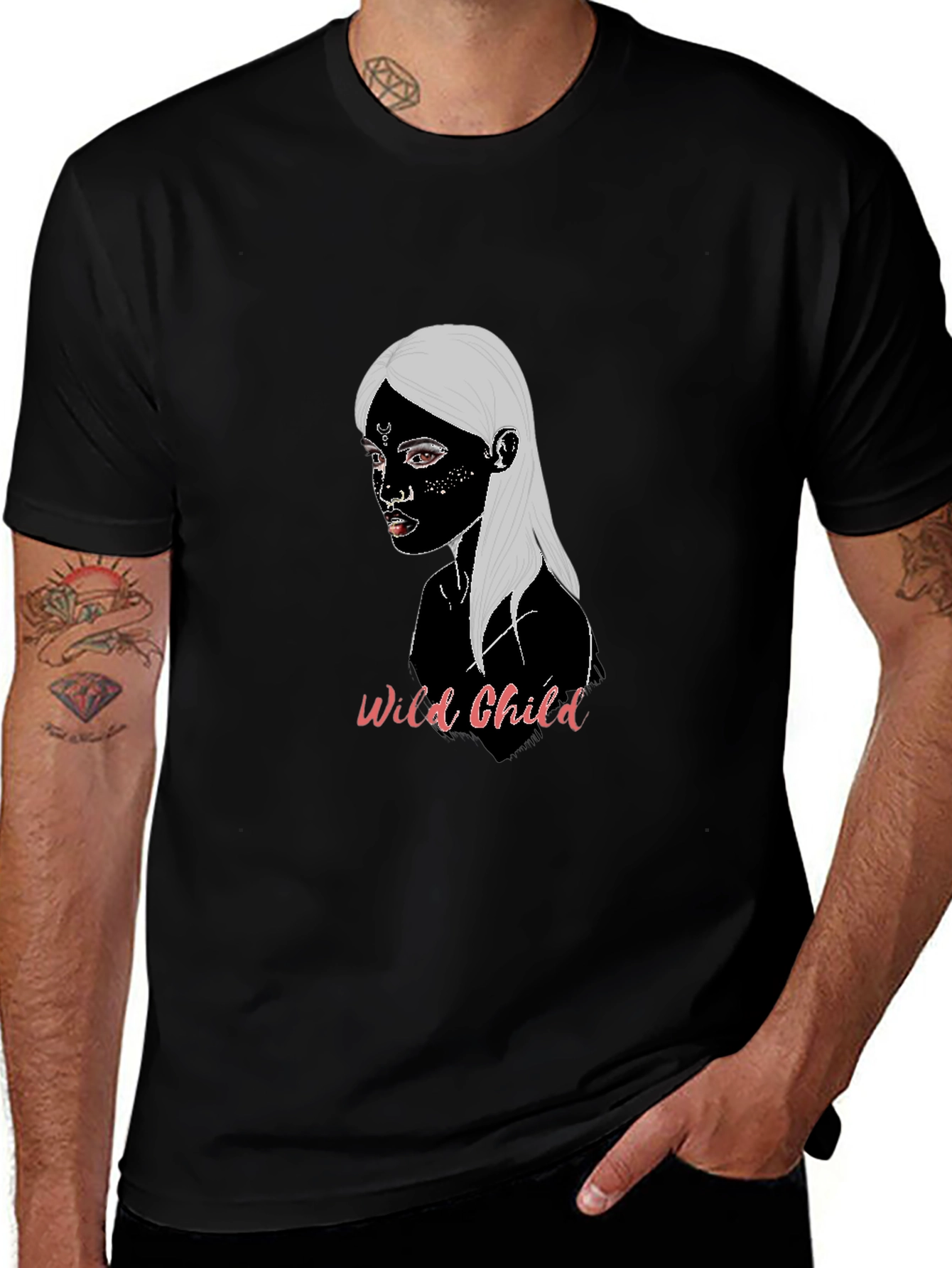 Wild Child Graphic Tee - Unisex Black T-Shirt