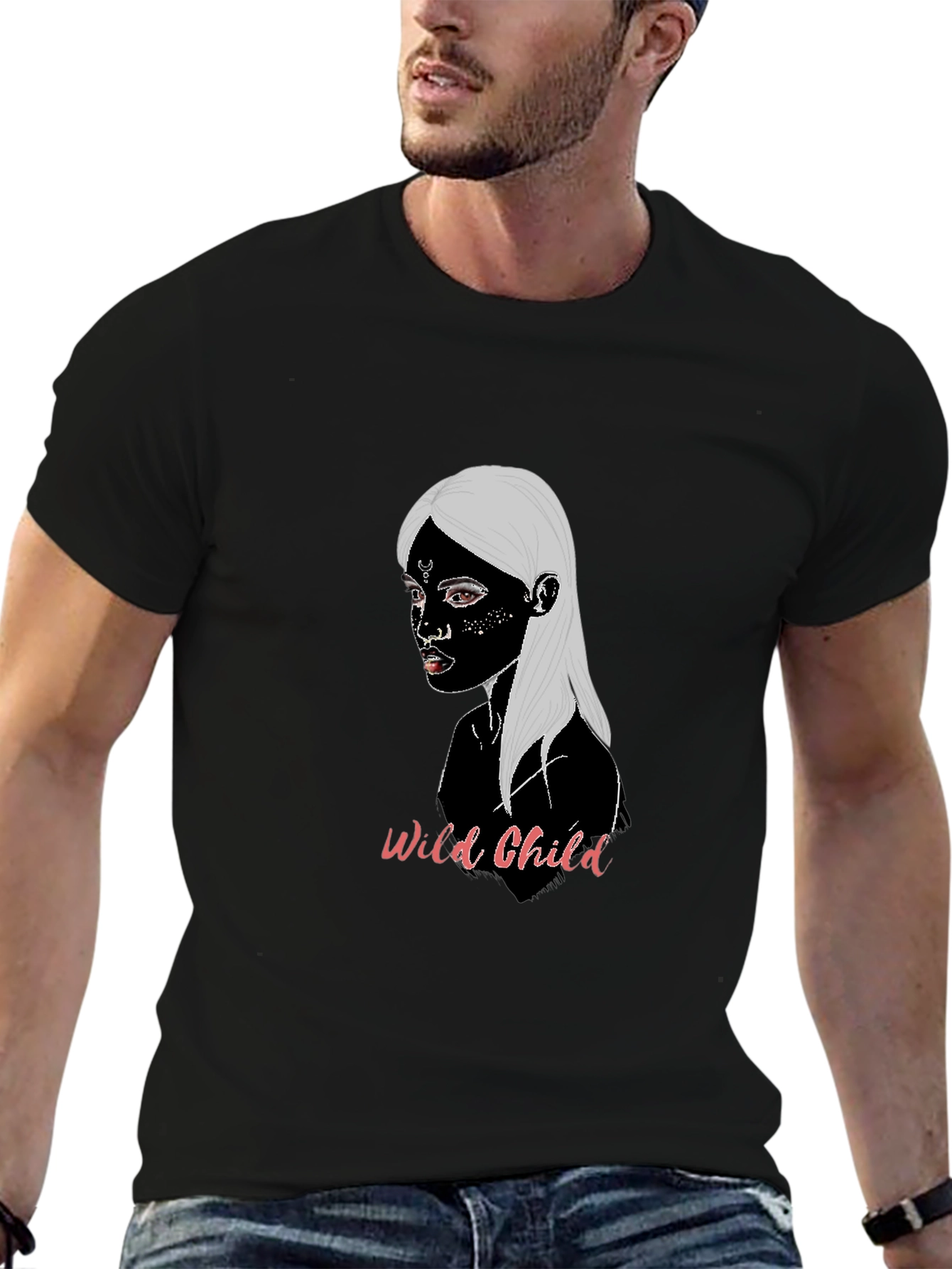 Wild Child Graphic Tee - Unisex Black T-Shirt