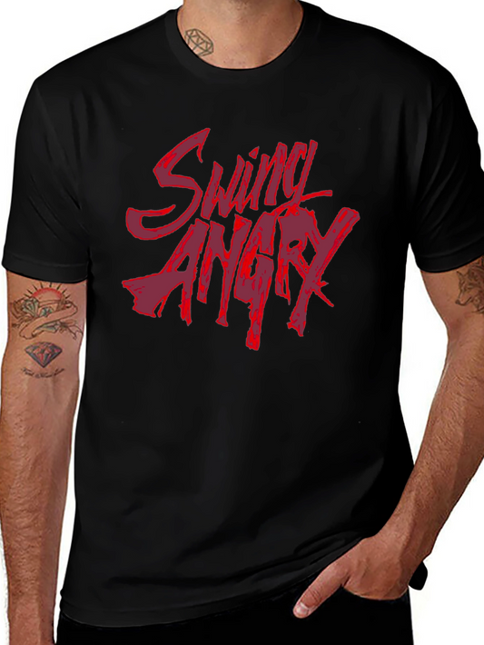Swing Angry Black Graphic Tee