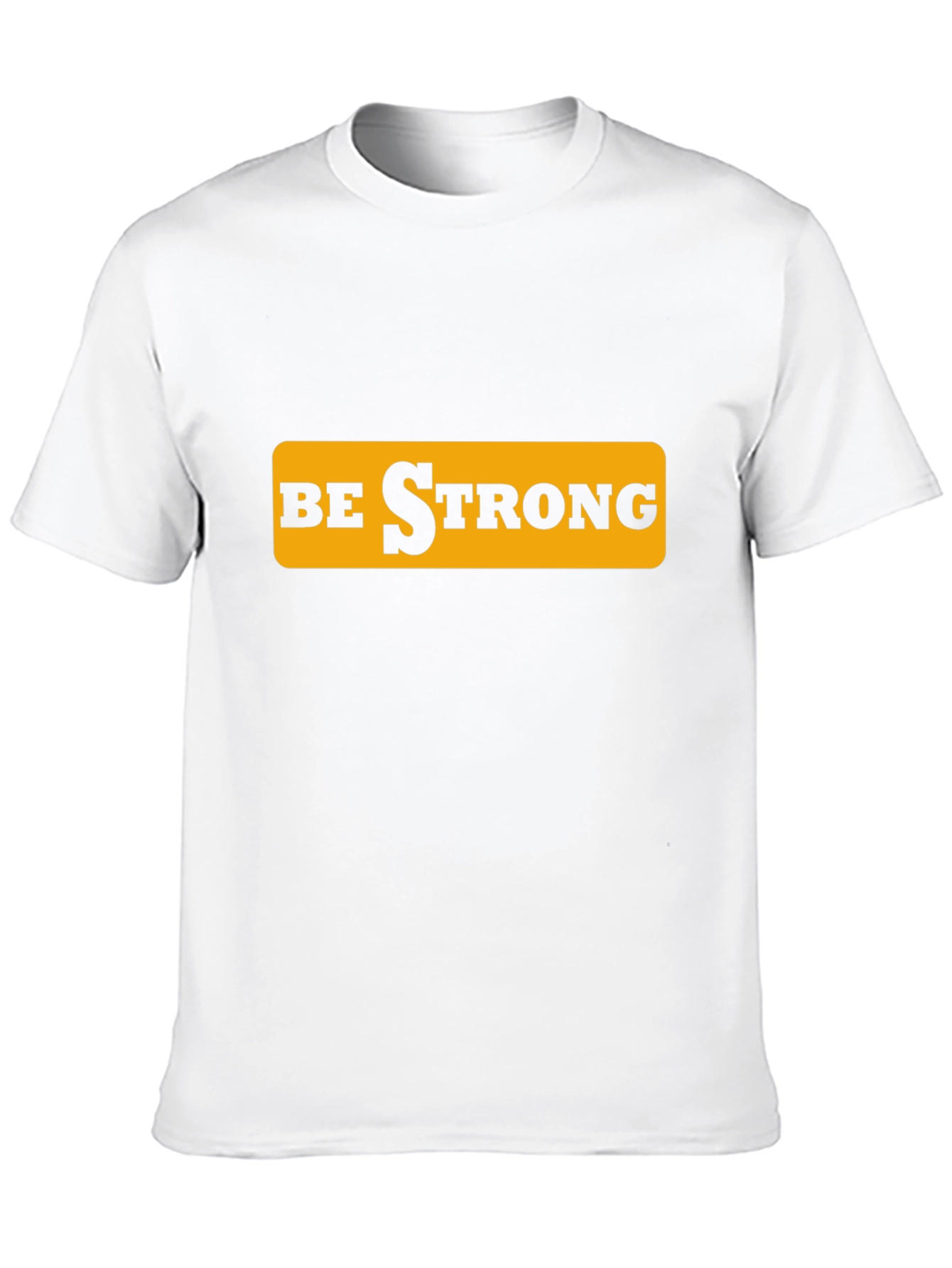 Be Strong Graphic Tee - Black Cotton T-Shirt
